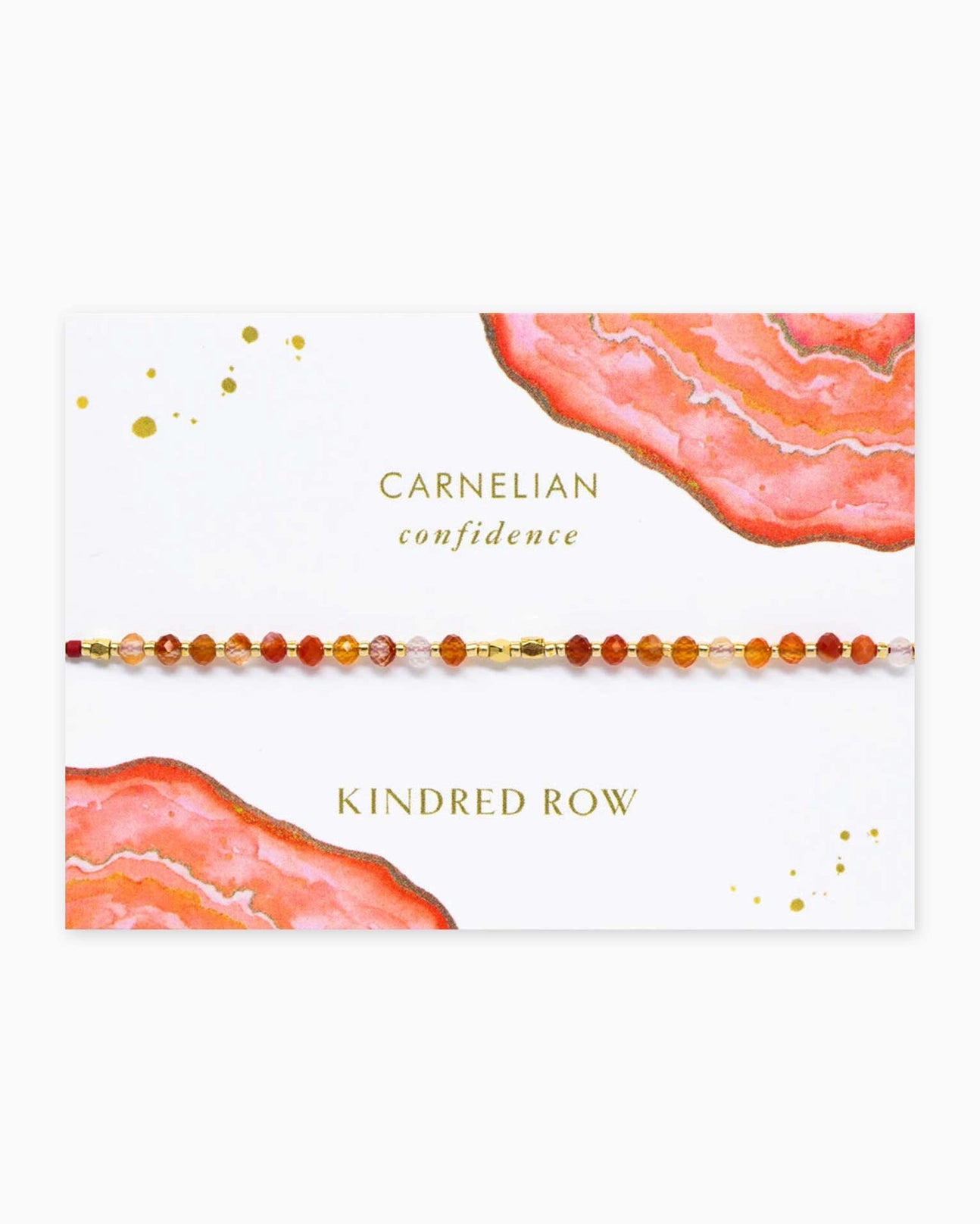 Carnelian Healing Gemstone Stacking Bracelet - Moon Room Shop and Wellness
