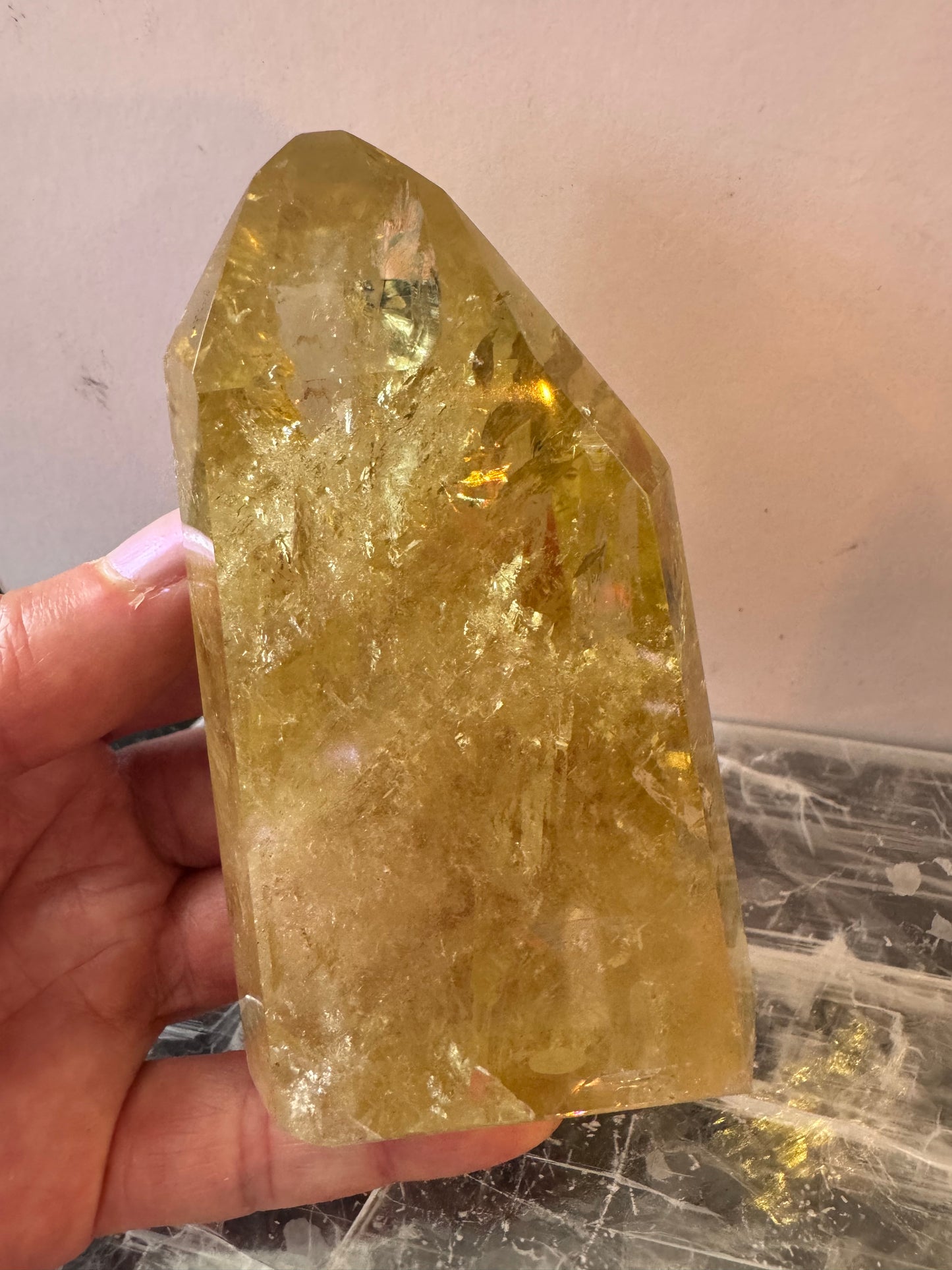 Lemon Quartz Tower 250 g Brazil Gorgeous - Moon Room Shop and Wellness
