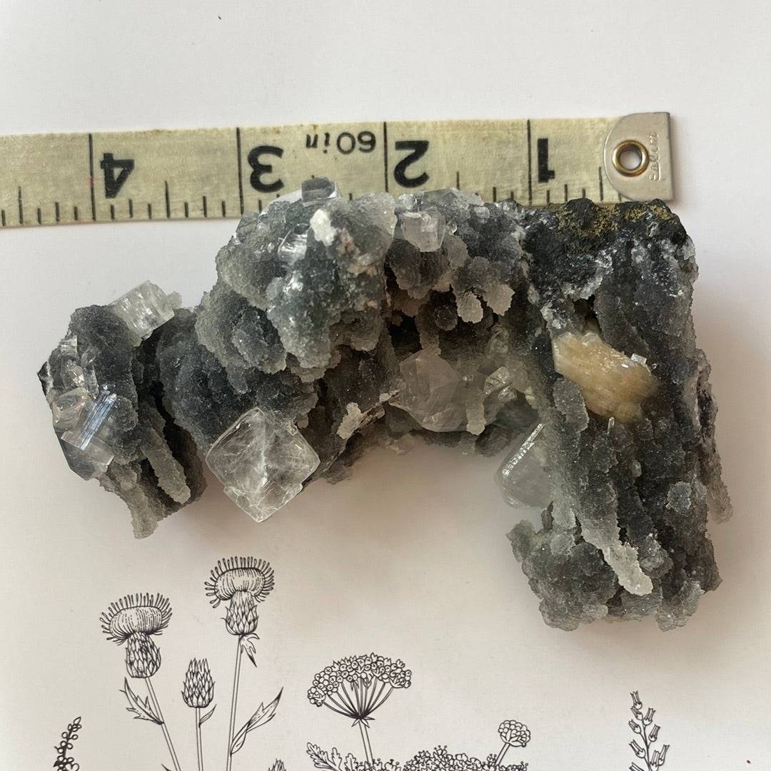Druzy Chalcedony Stalactite with apophyllite and stilbite 206 g - Moon Room Shop and Wellness