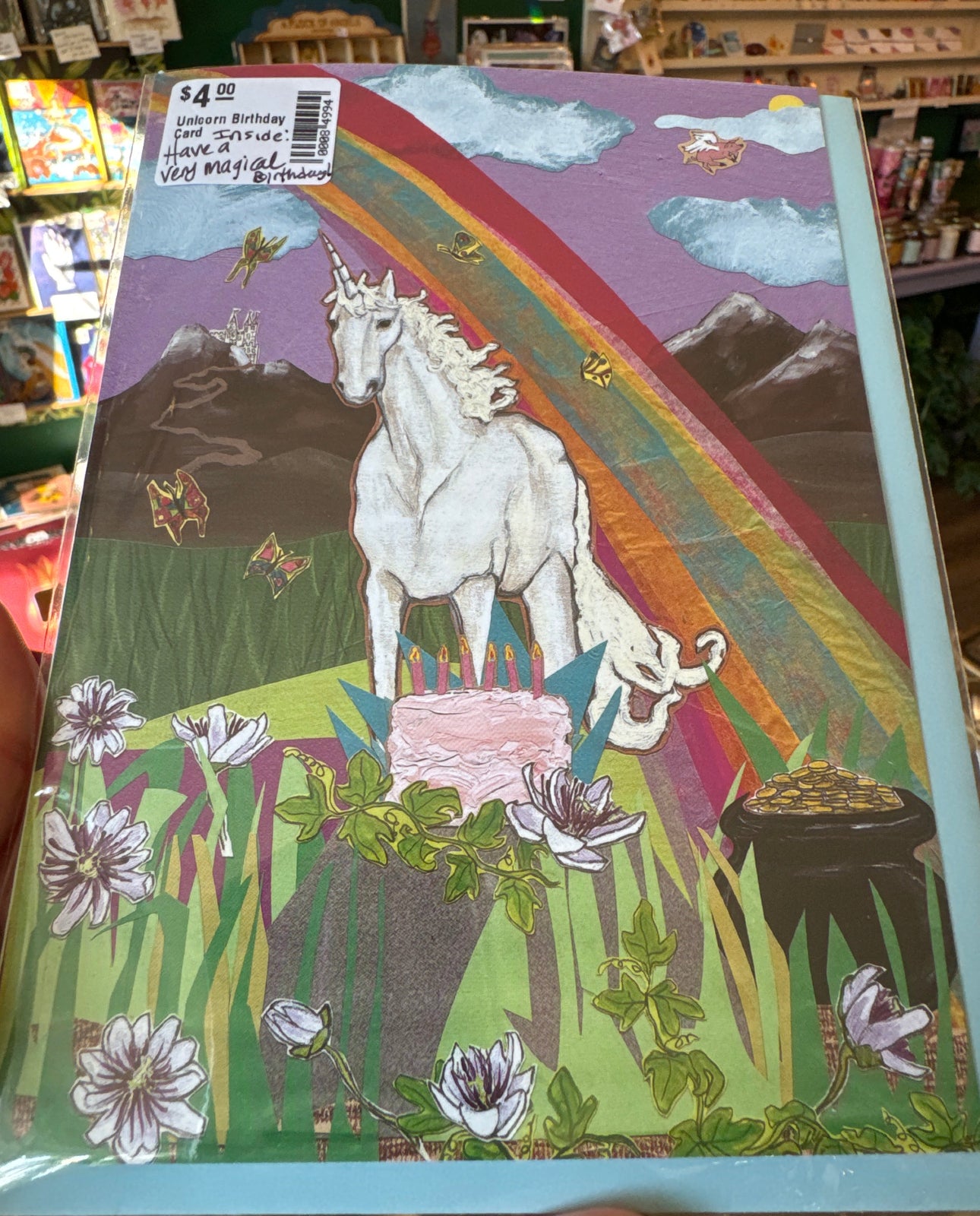 Unicorn Birthday Card - Moon Room Shop and Wellness