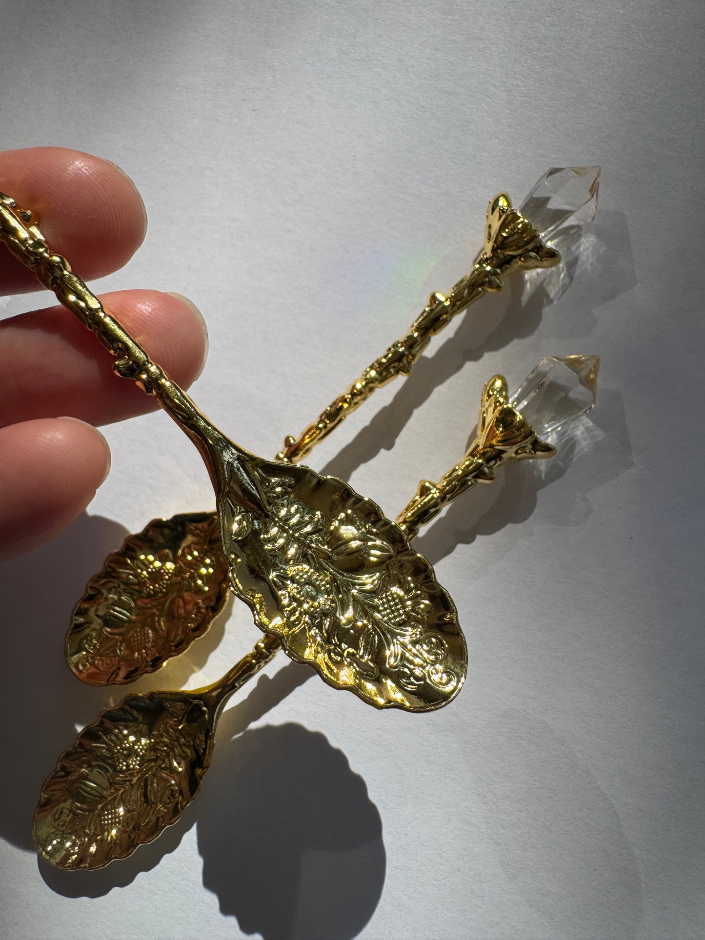 Gold Ritual Spoon- Do Not Get Wet- Alloy Spoon - Moon Room Shop and Wellness