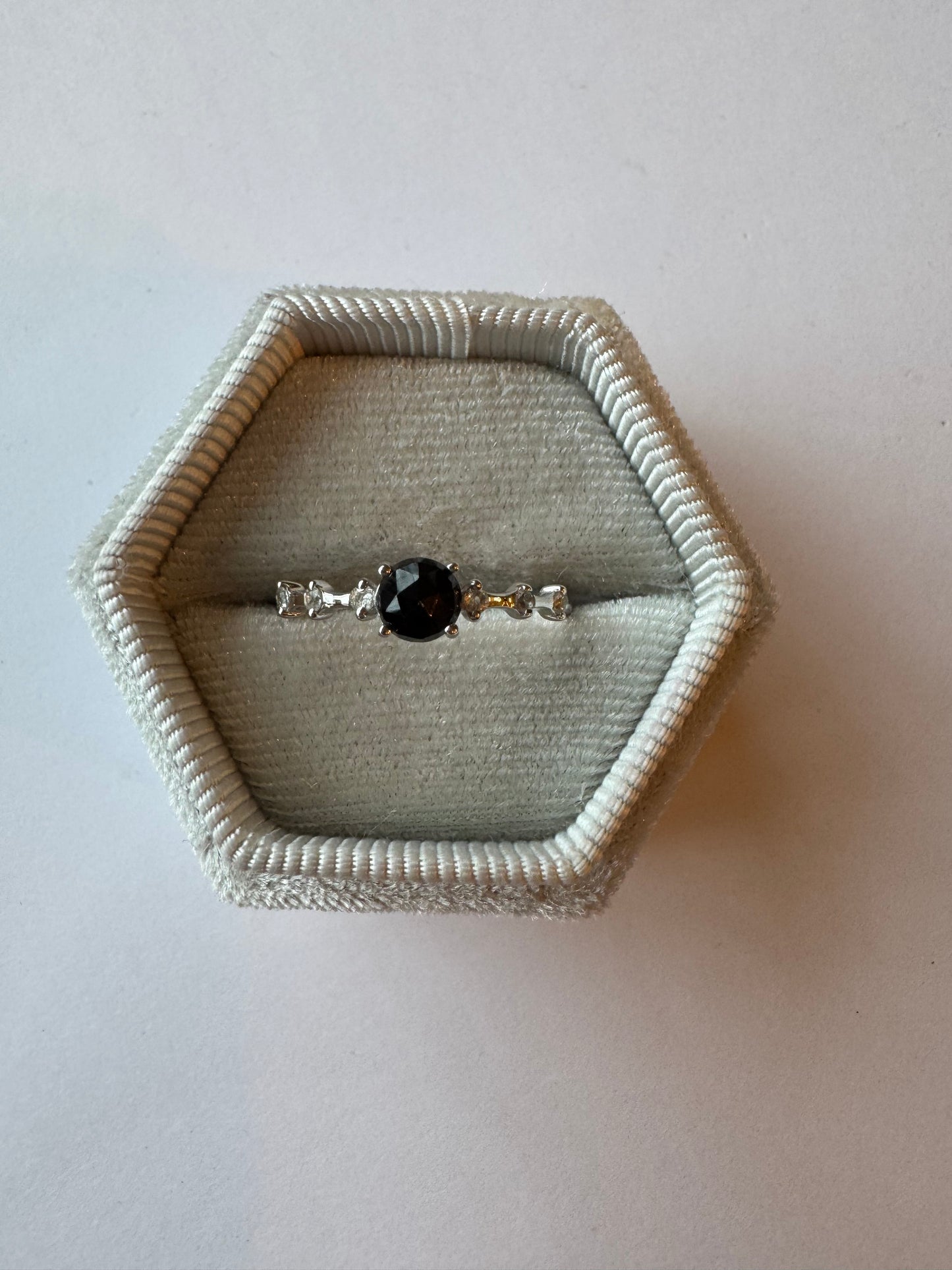 Black Tourmaline Sterling Silver Ring Size 7,8,9 - Moon Room Shop and Wellness