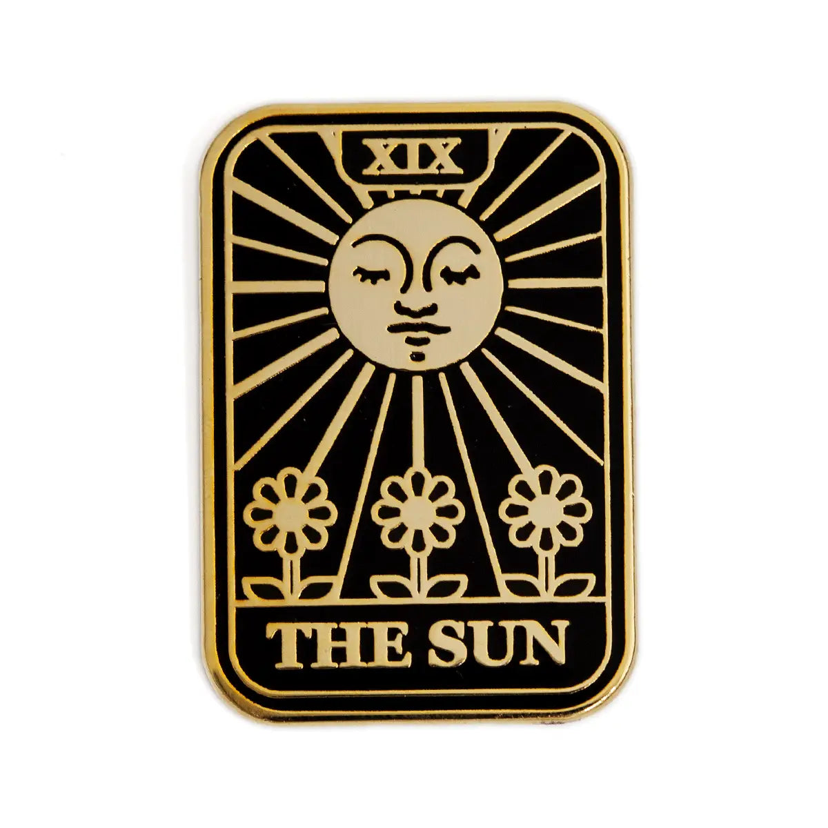 Sun Tarot Card Enamel Pin - Moon Room Shop and Wellness