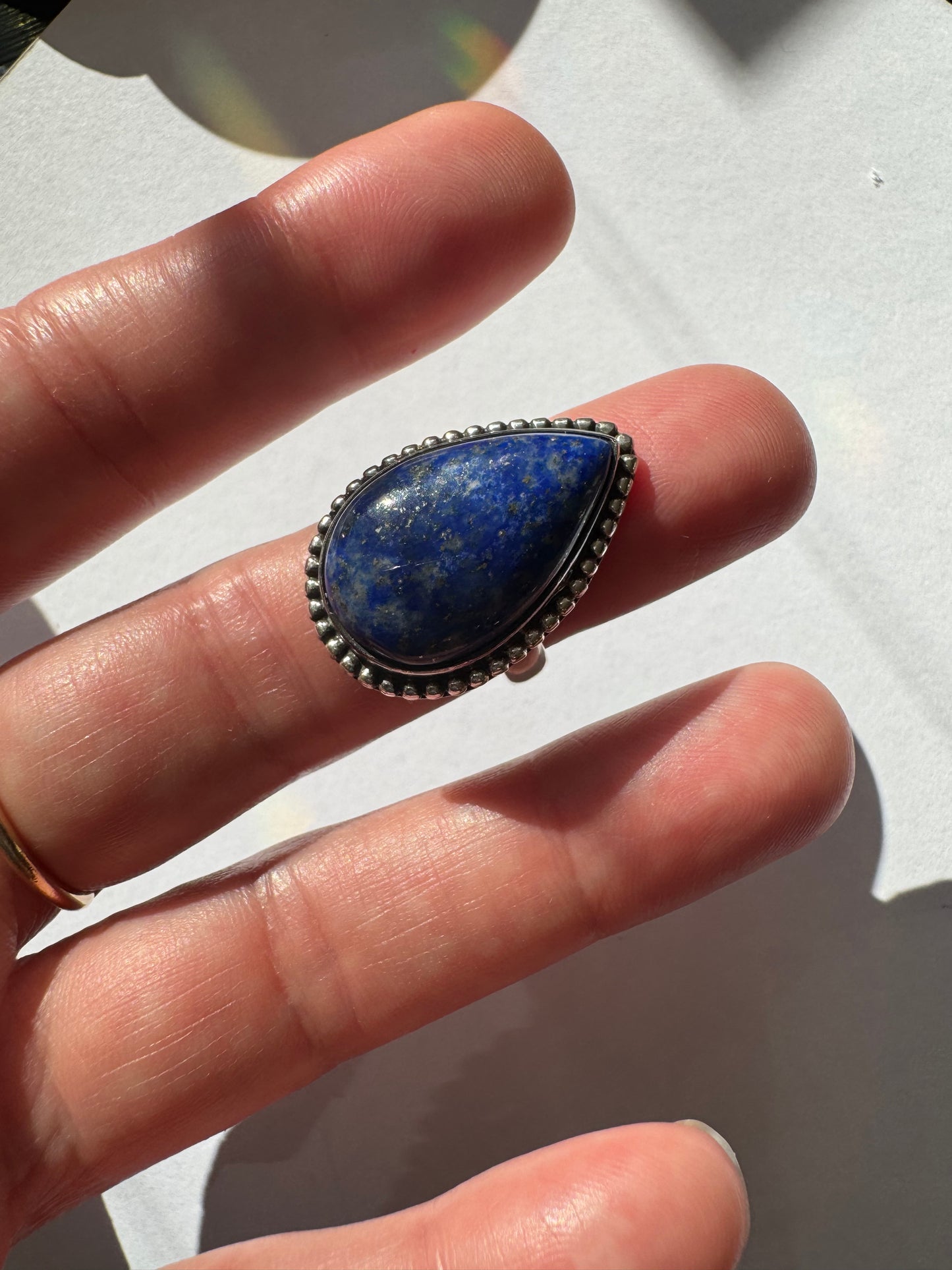 Lapis Sterling Silver Ring Size 7 - Moon Room Shop and Wellness