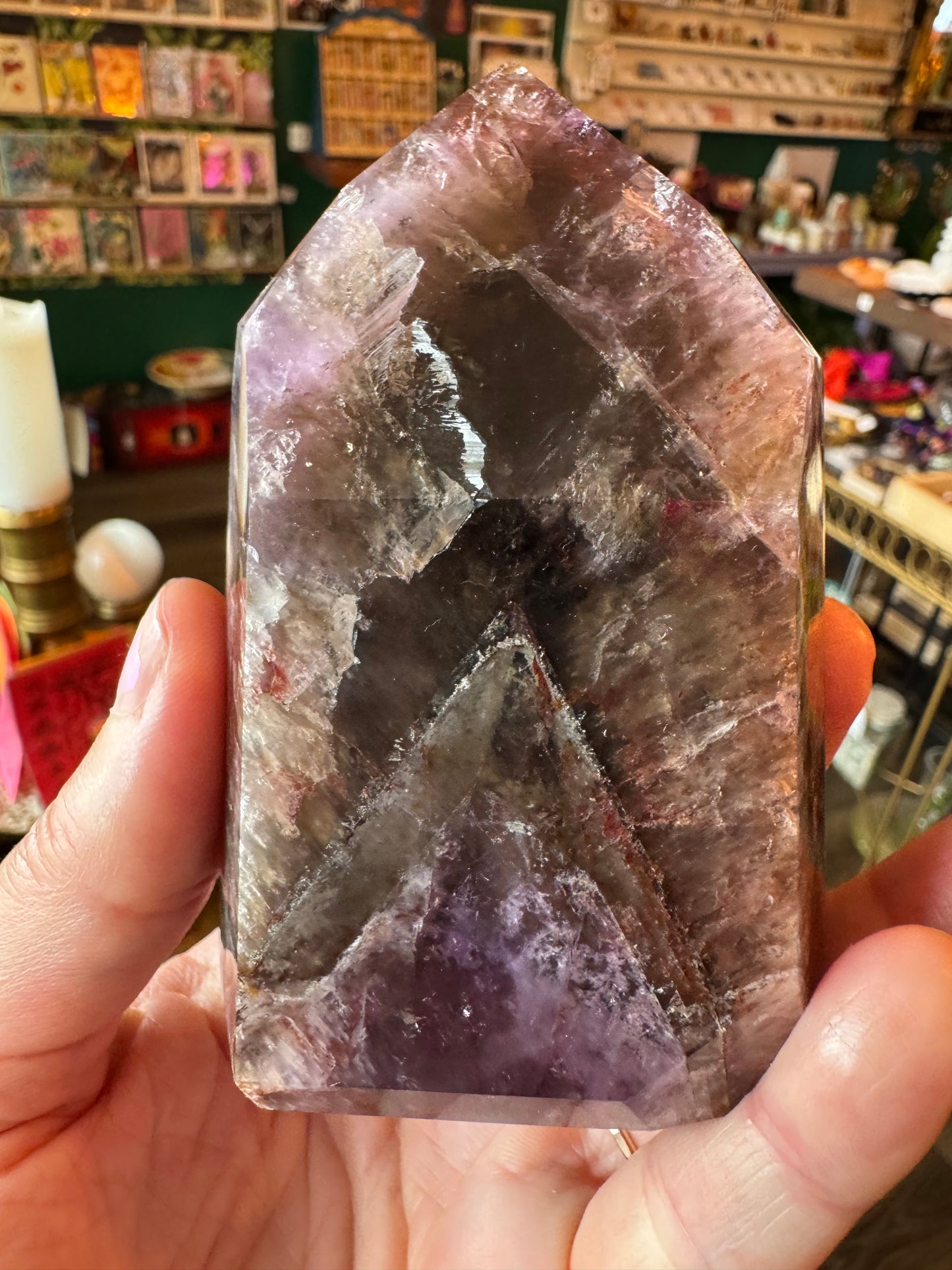 Super Seven/Melody Stone Gorgeous Tower 313 g- Brazil - Moon Room Shop and Wellness