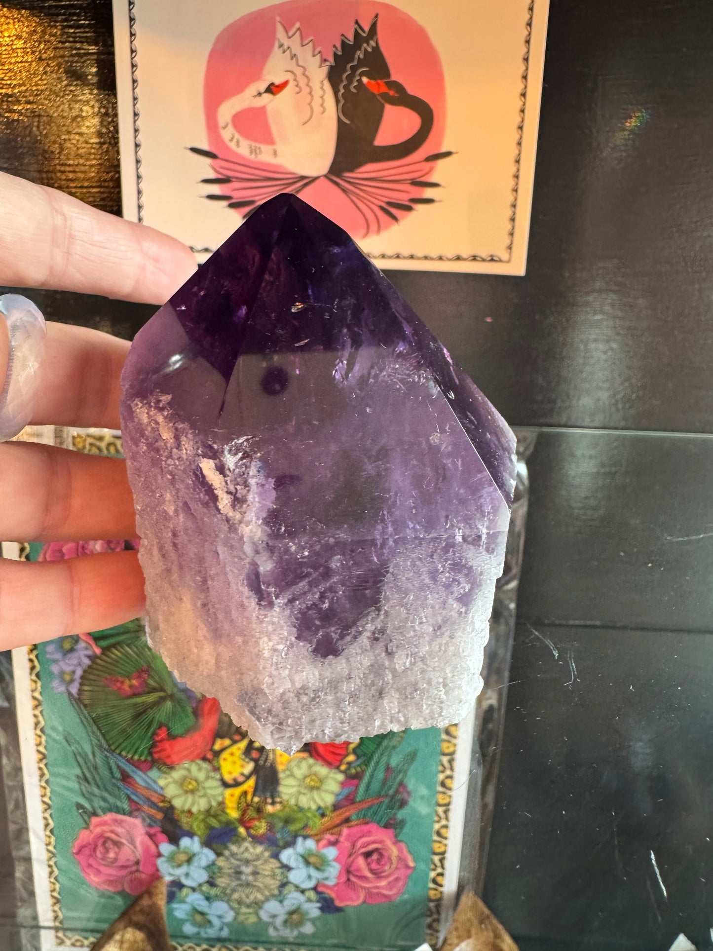 Deep Purple Amethyst Point- 410 g- Brazil - Moon Room Shop and Wellness