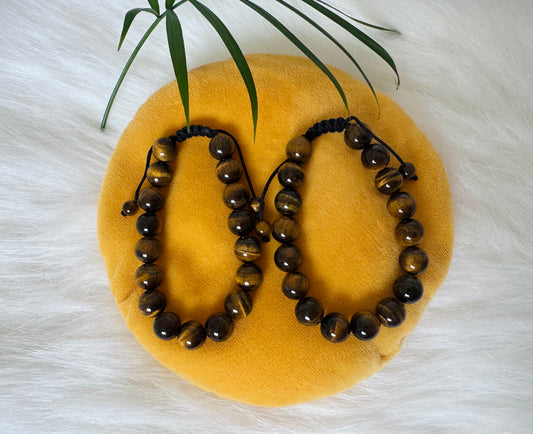 Tiger’s Eye Grade A++ Adjustable Bracelet 10mm - Moon Room Shop and Wellness