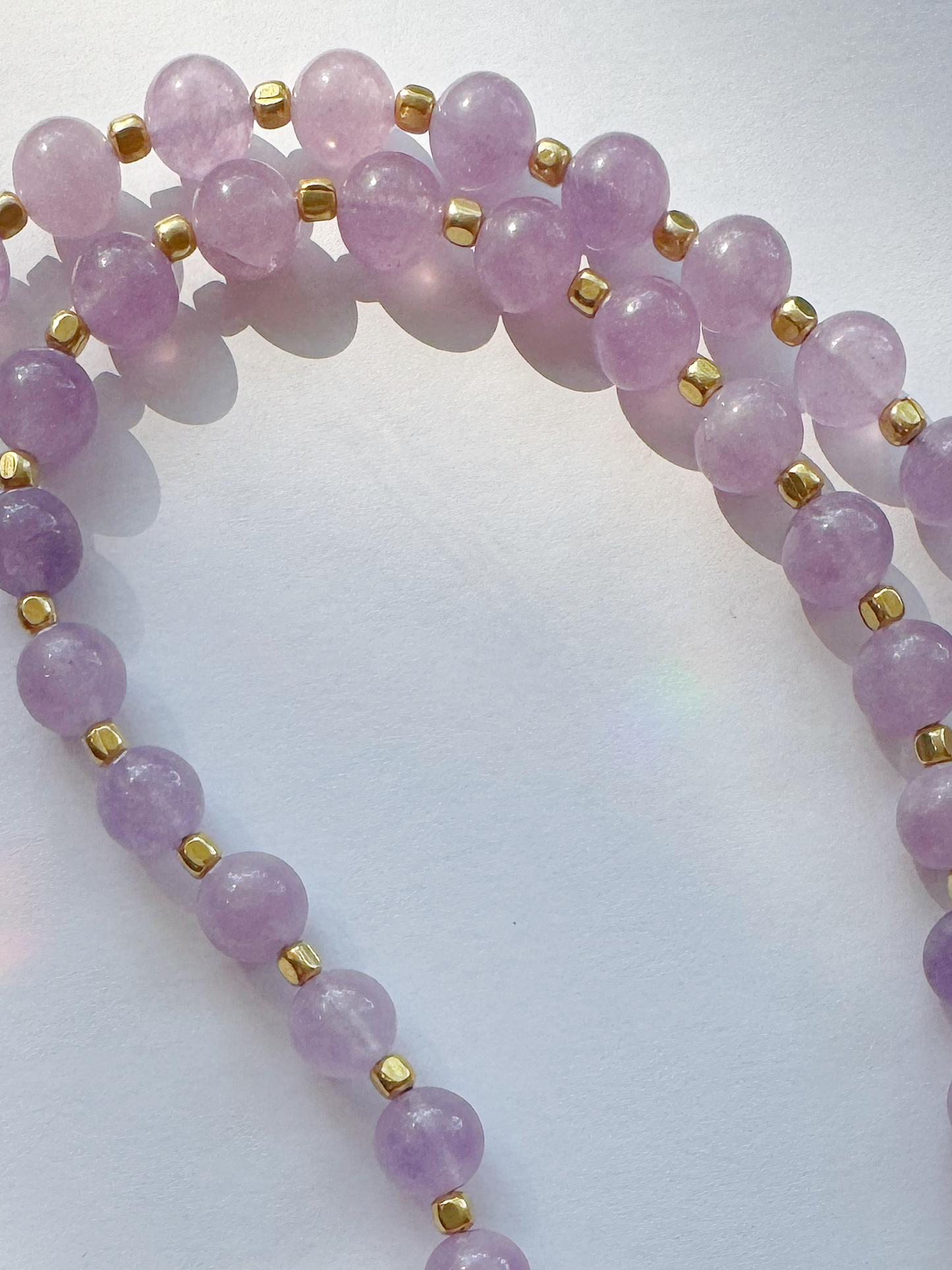 Soul Pretty Pyrite + Lavender Amethyst Handmade Gold Fill Necklace