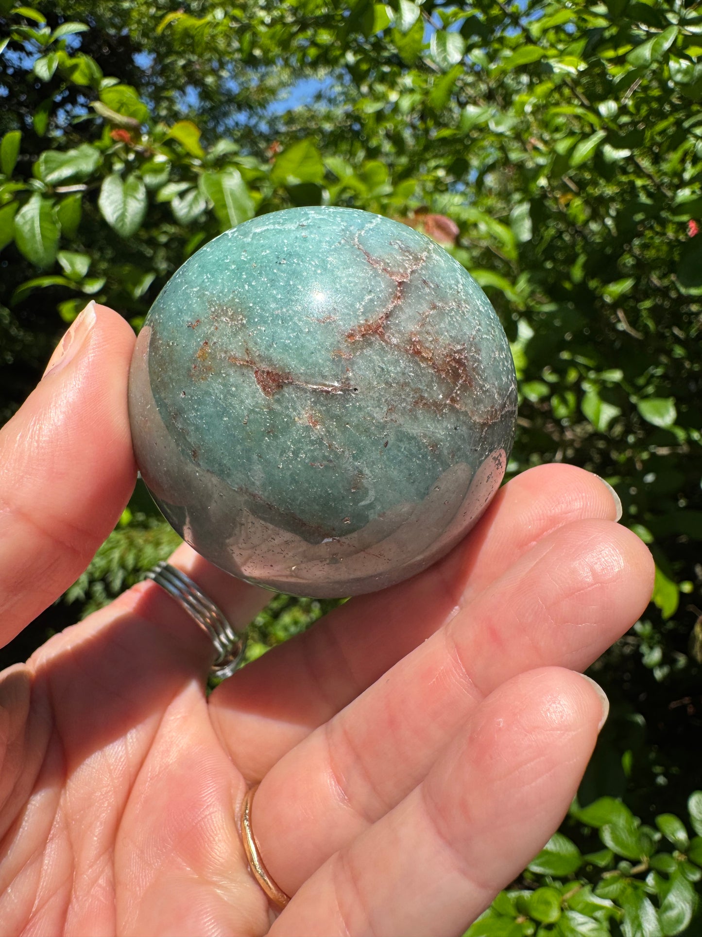 Green Aventurine Beautiful Sphere - Brazil 208 g - Moon Room Shop and Wellness