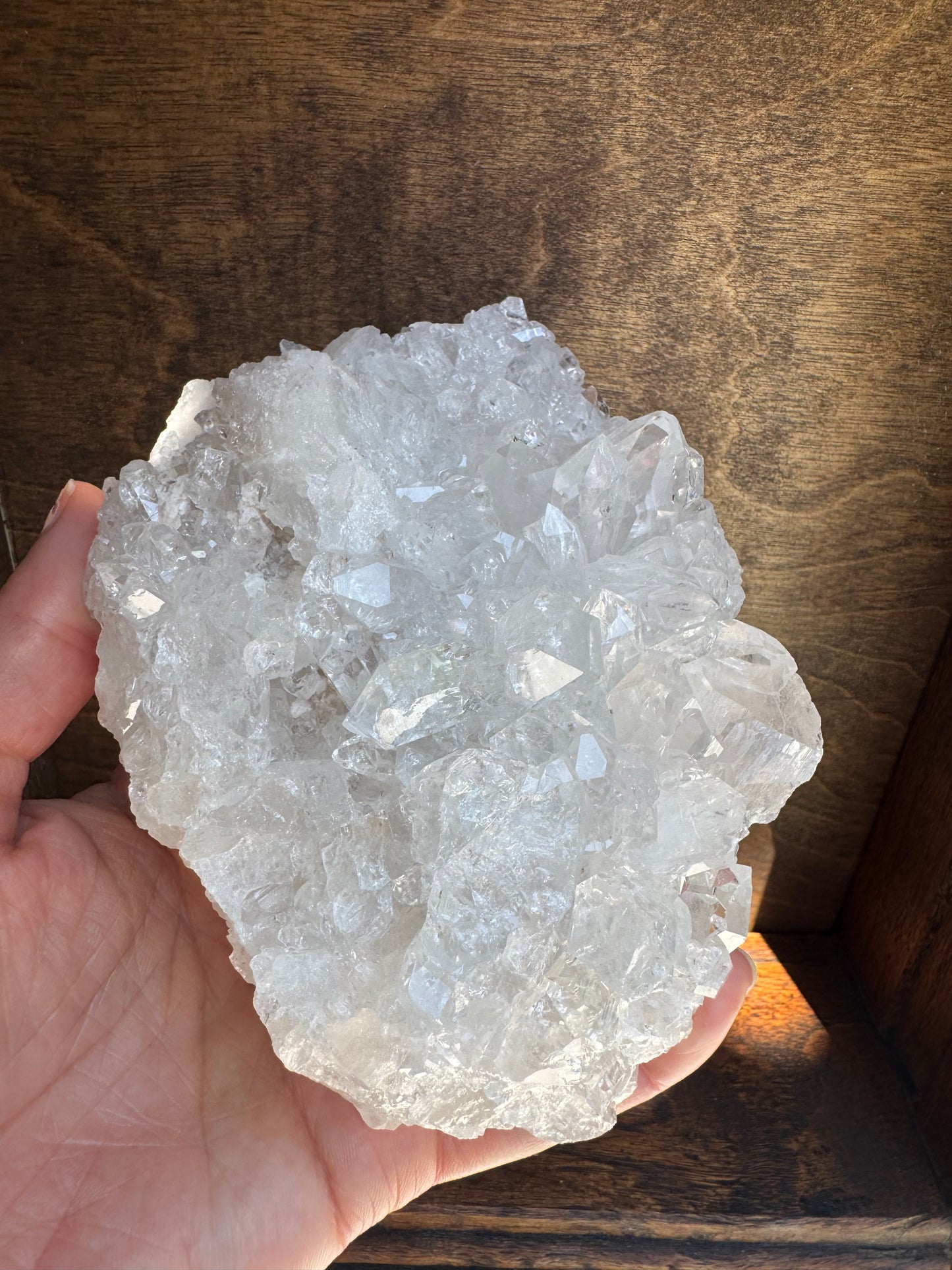 Clear Quartz Sparkly Brazilian Cluster 1.50 lb - Moon Room Shop and Wellness