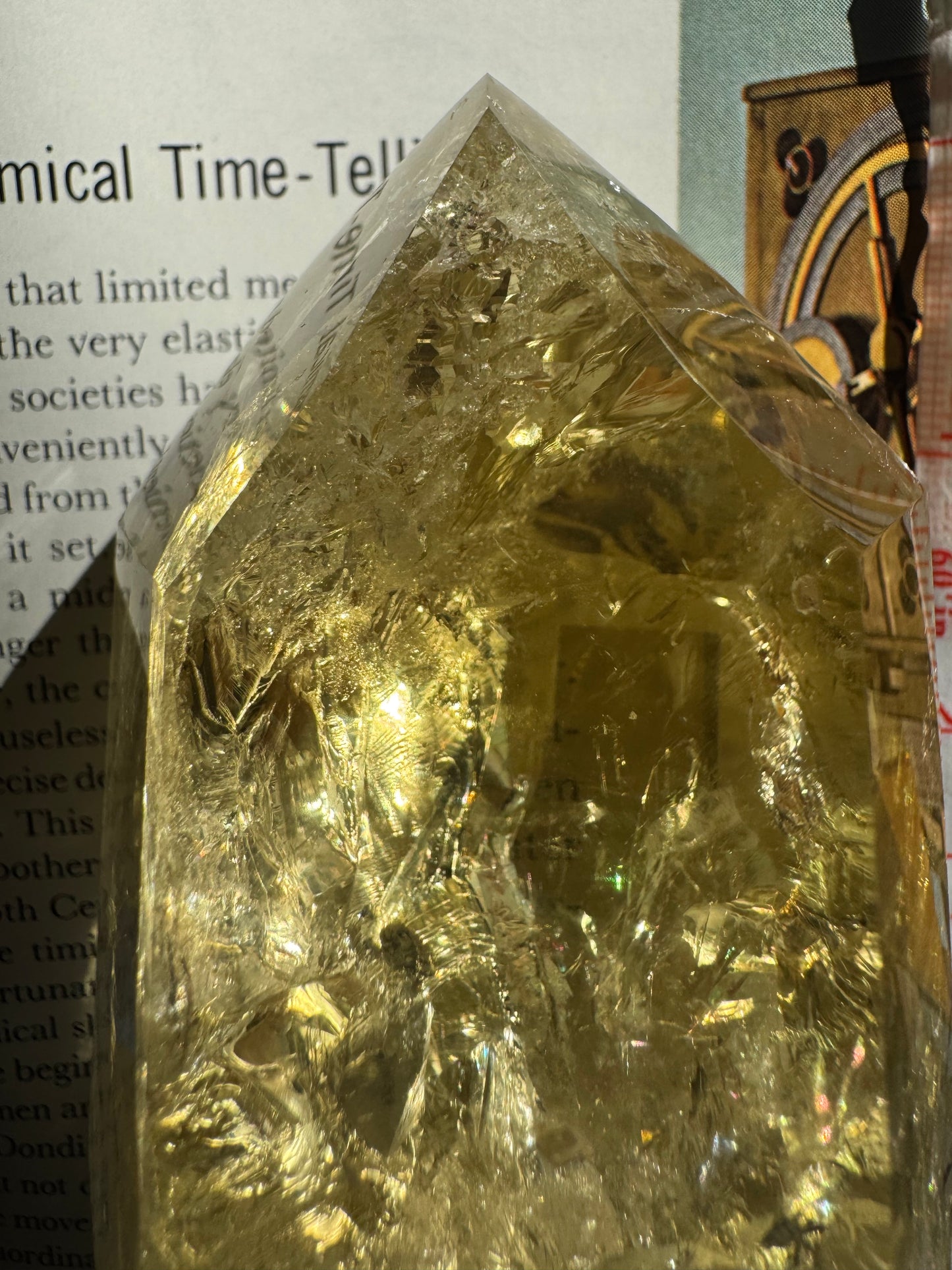 Lemon Quartz Tower 358 g Brazil Gorgeous - Moon Room Shop and Wellness