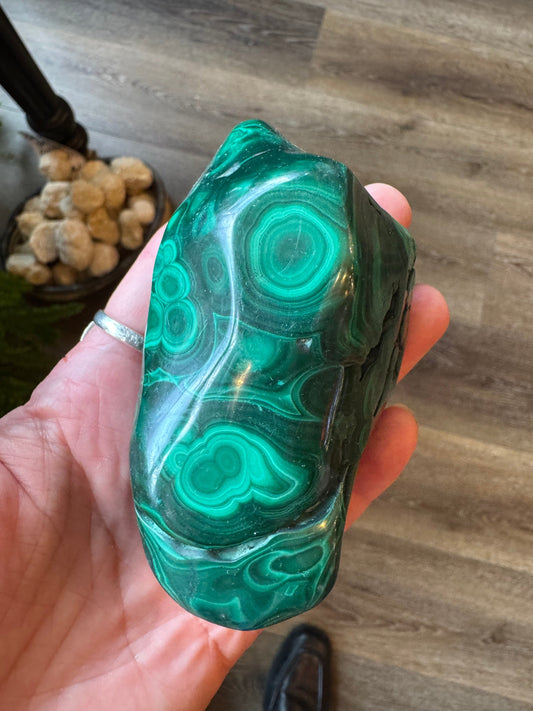 Malachite Freeform Congo 366 g Polished Beauty! - Moon Room Shop and Wellness