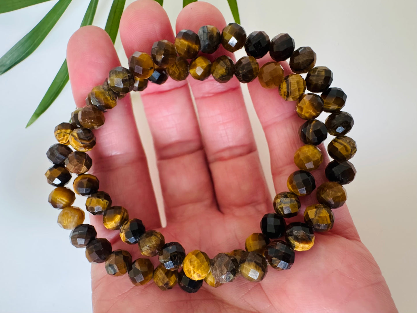 Tiger's Eye Faceted Stretch Bracelet 6mm - Moon Room Shop and Wellness