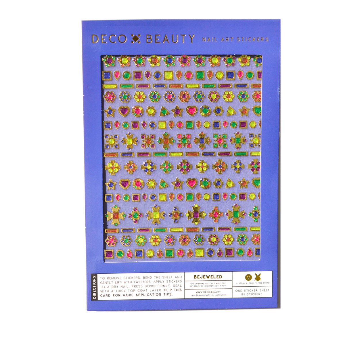 Nail Art Stickers- Bejeweled - Moon Room Shop and Wellness