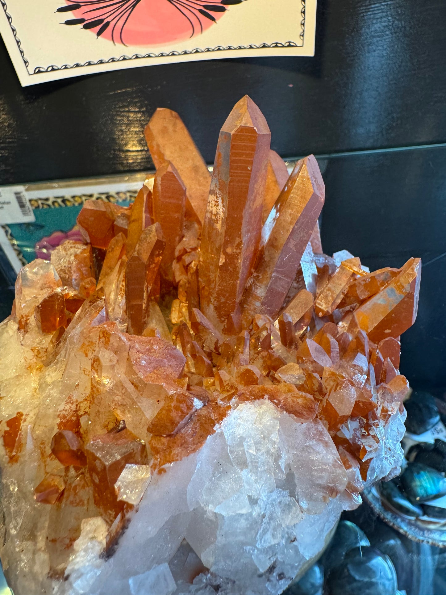 Tangerine Quartz Cluster 1.93 lbs Stunner! - Moon Room Shop and Wellness
