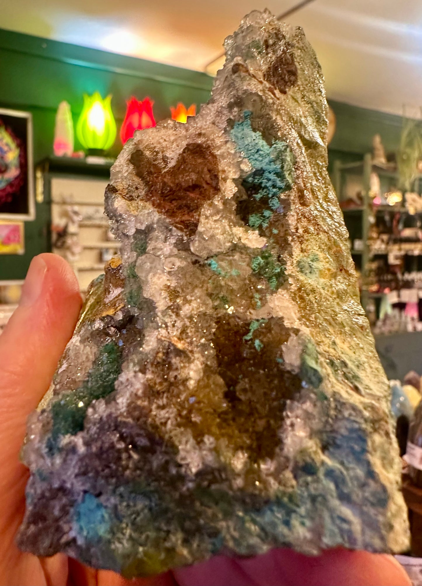 Druzy Chrysocolla Specimen 356 g So Sweet! - Moon Room Shop and Wellness