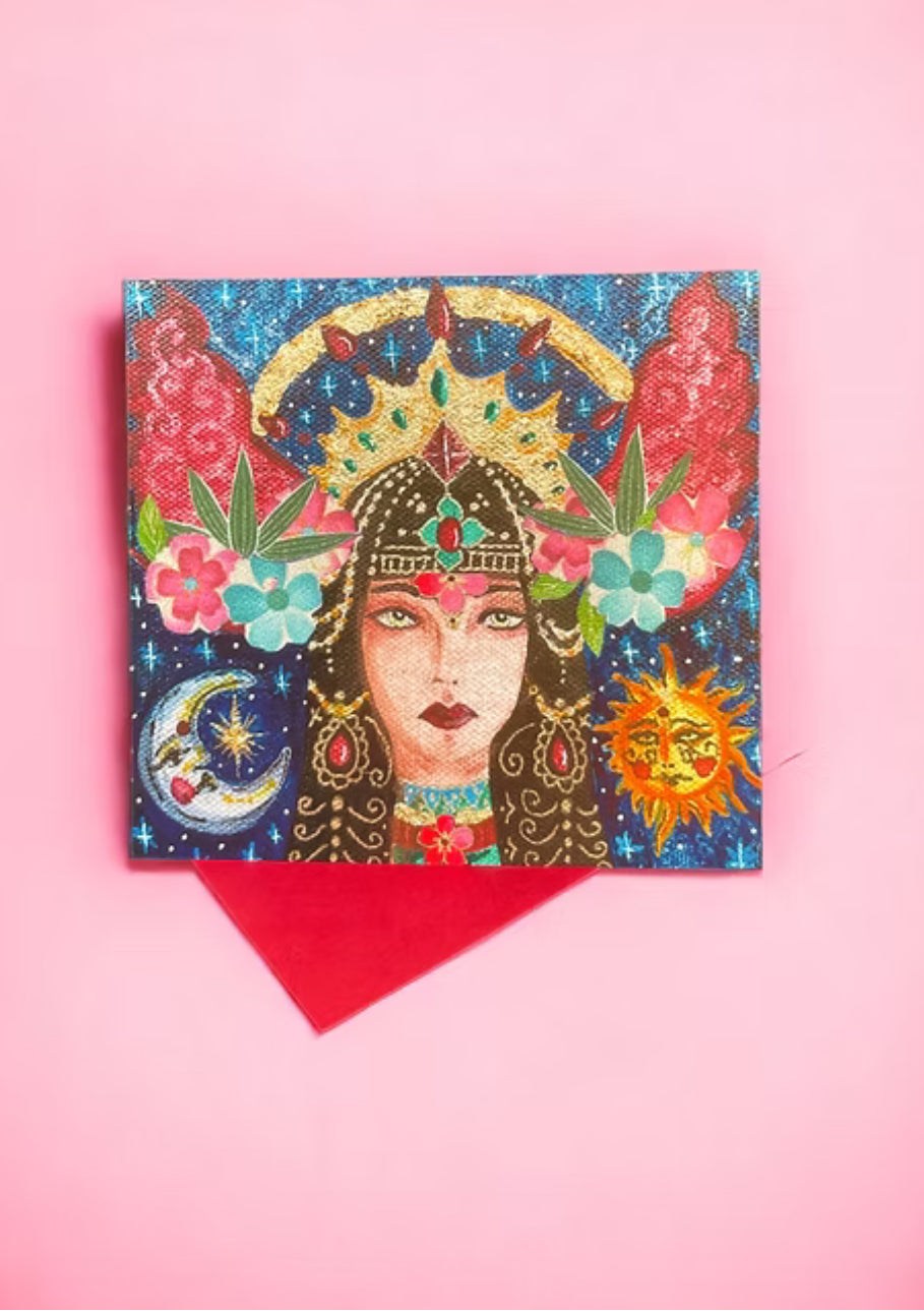 Ruby Princess Greeting Card - Moon Room Shop and Wellness