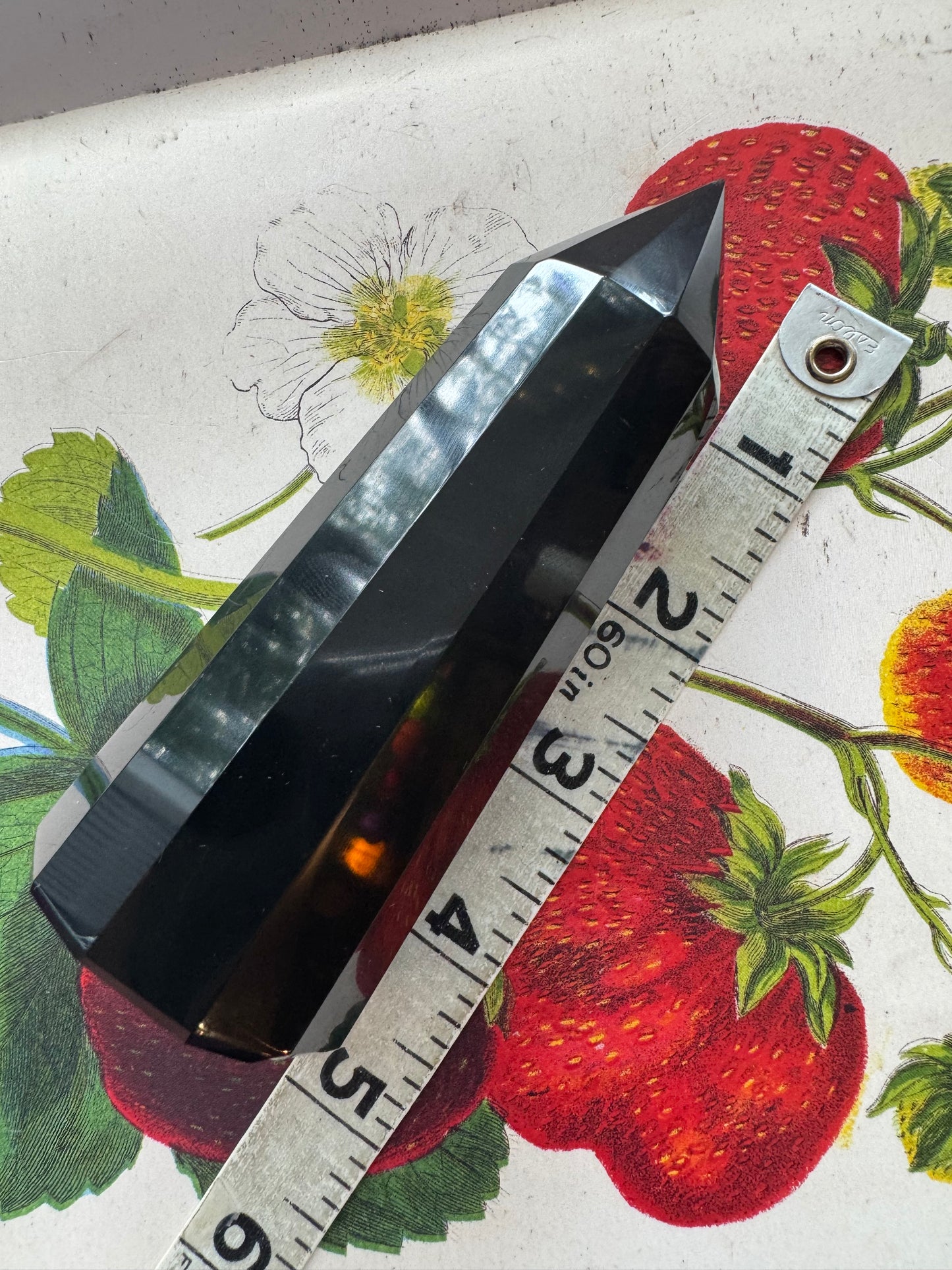 Black Obsidian Faceted Tower 220 g - Moon Room Shop and Wellness