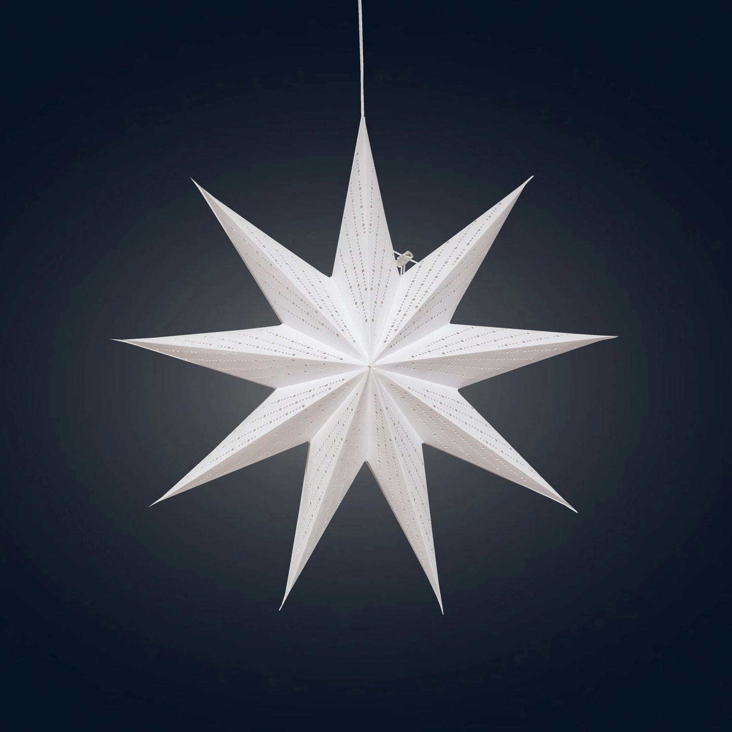 Dottie ~ 9 Pointer, 18inch, White, Paper Star Lantern Light- Light included - Moon Room Shop and Wellness