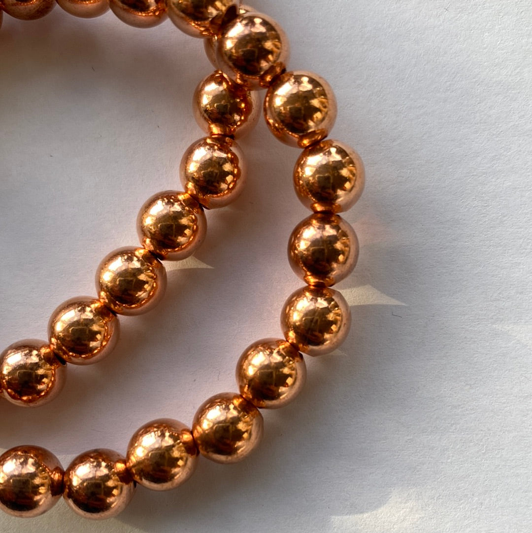 Copper Bracelet 8mm - Moon Room Shop and Wellness