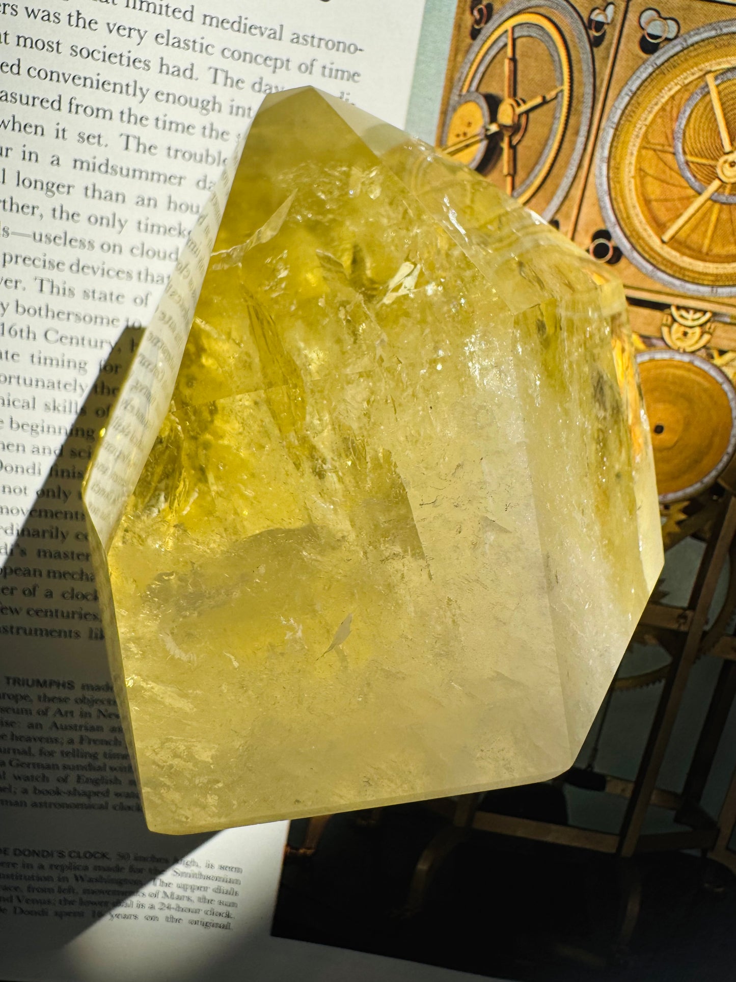 Lemon Quartz Tower 1.67 pound Brazil Gorgeous - Moon Room Shop and Wellness