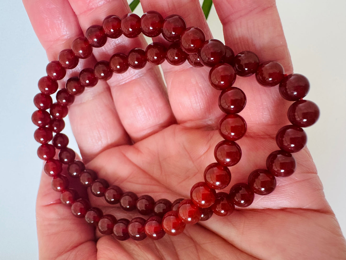 Carnelian Stretch Bracelet 8mm - Moon Room Shop and Wellness
