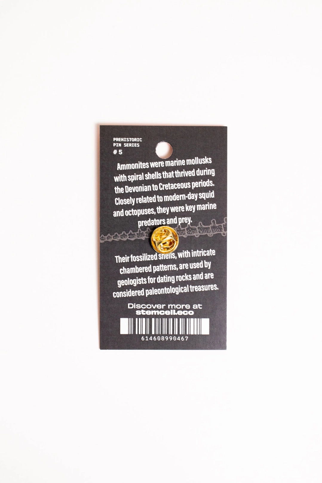 Ammonite Enamel Pin - Moon Room Shop and Wellness