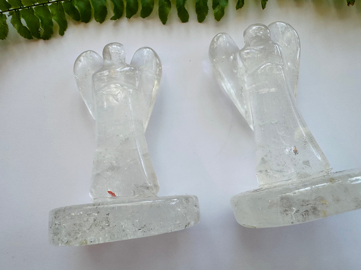 Clear Quartz Angel w Base - Brazil - 2-2.5 inch - Moon Room Shop and Wellness