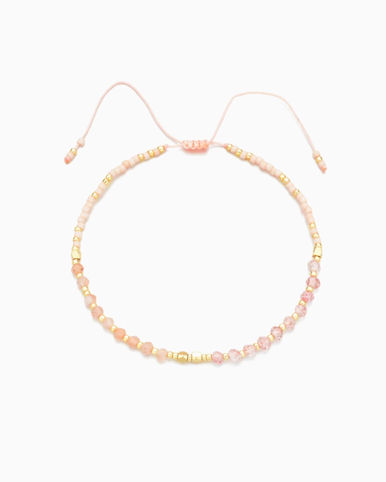 Rose Quartz Healing Gemstone Stacking Bracelet - Moon Room Shop and Wellness