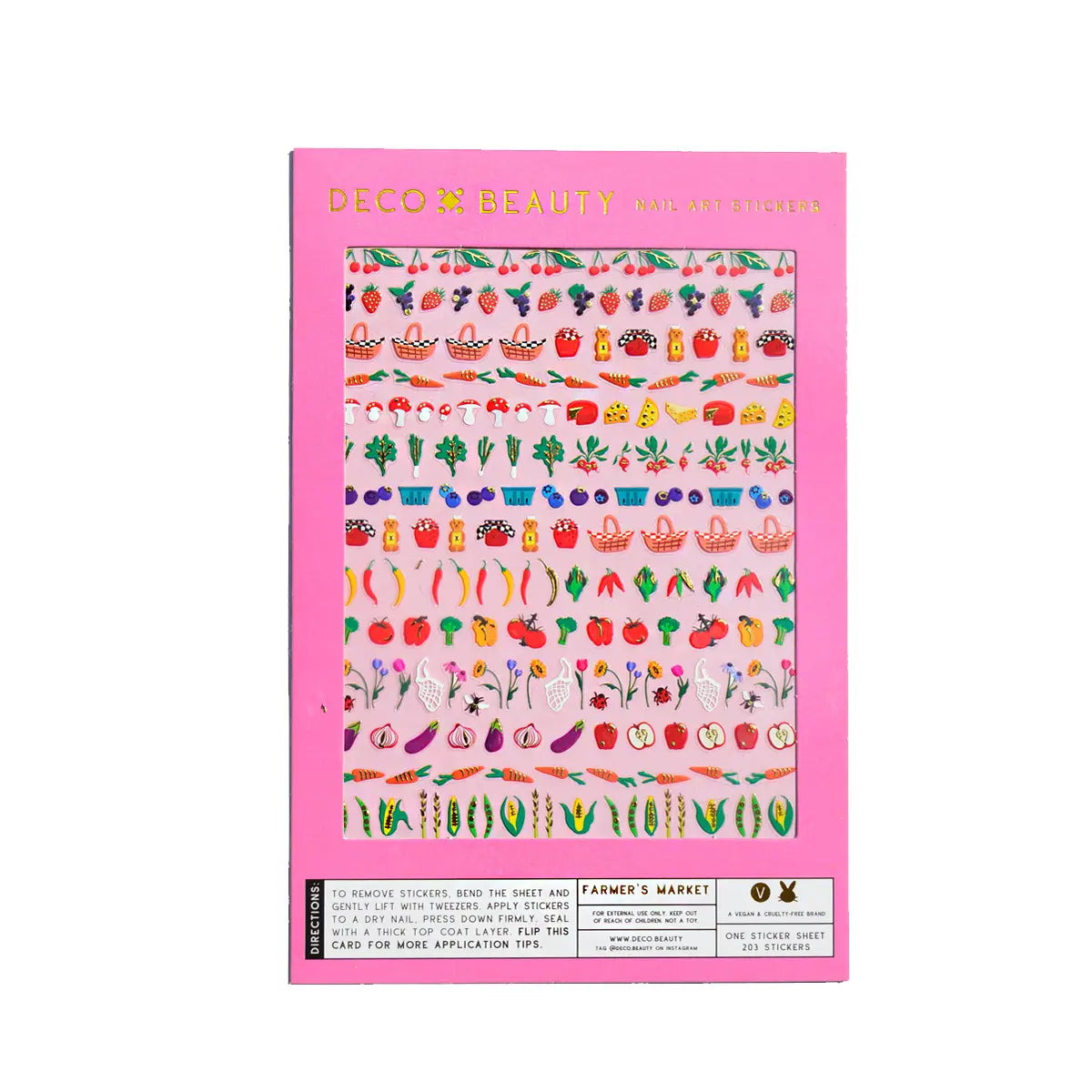 Farmer's Market Nail Art Stickers - Moon Room Shop and Wellness