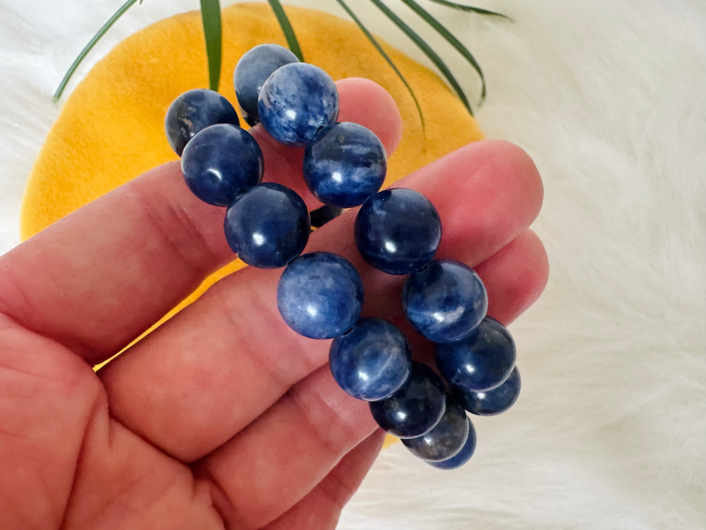 Sodalite Grade A ++ Adjustable Bracelet 10 mm - Moon Room Shop and Wellness