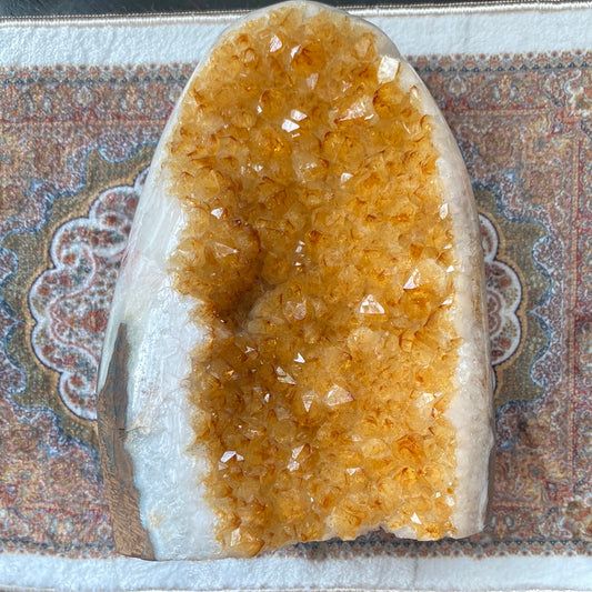 Citrine Standing Cluster (heat treated) 1852 g - Moon Room Shop and Wellness