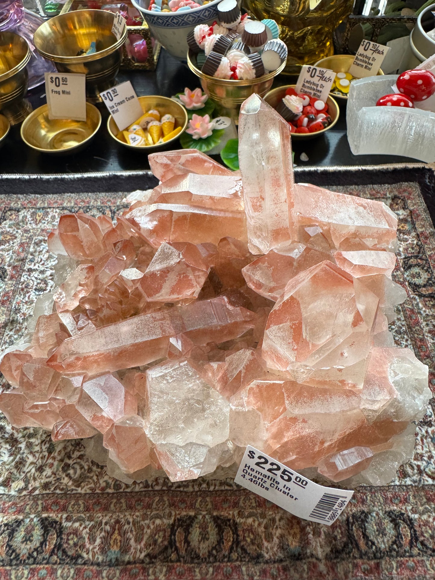 Hematite in Quartz Cluster 4.46lbs - Moon Room Shop and Wellness