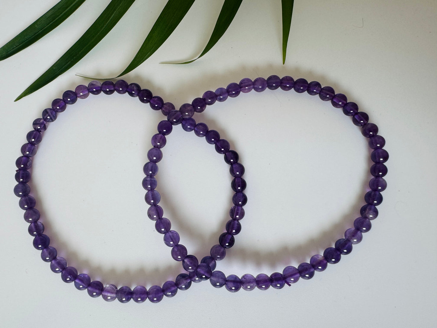 Amethyst Stretch Bracelet 4mm - Moon Room Shop and Wellness