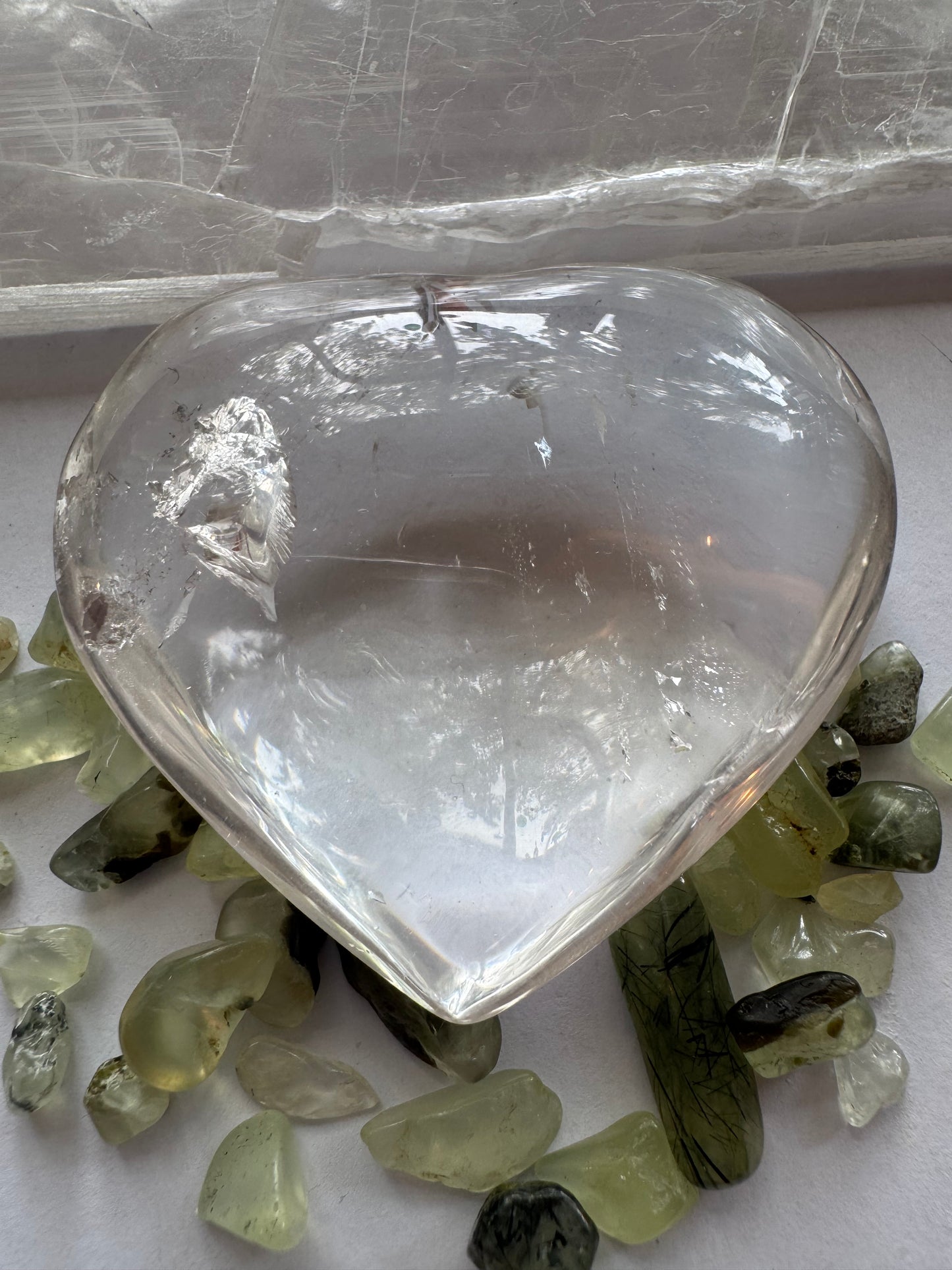 Clear Quartz Heart- 99 g- Brazil Beauty! - Moon Room Shop and Wellness