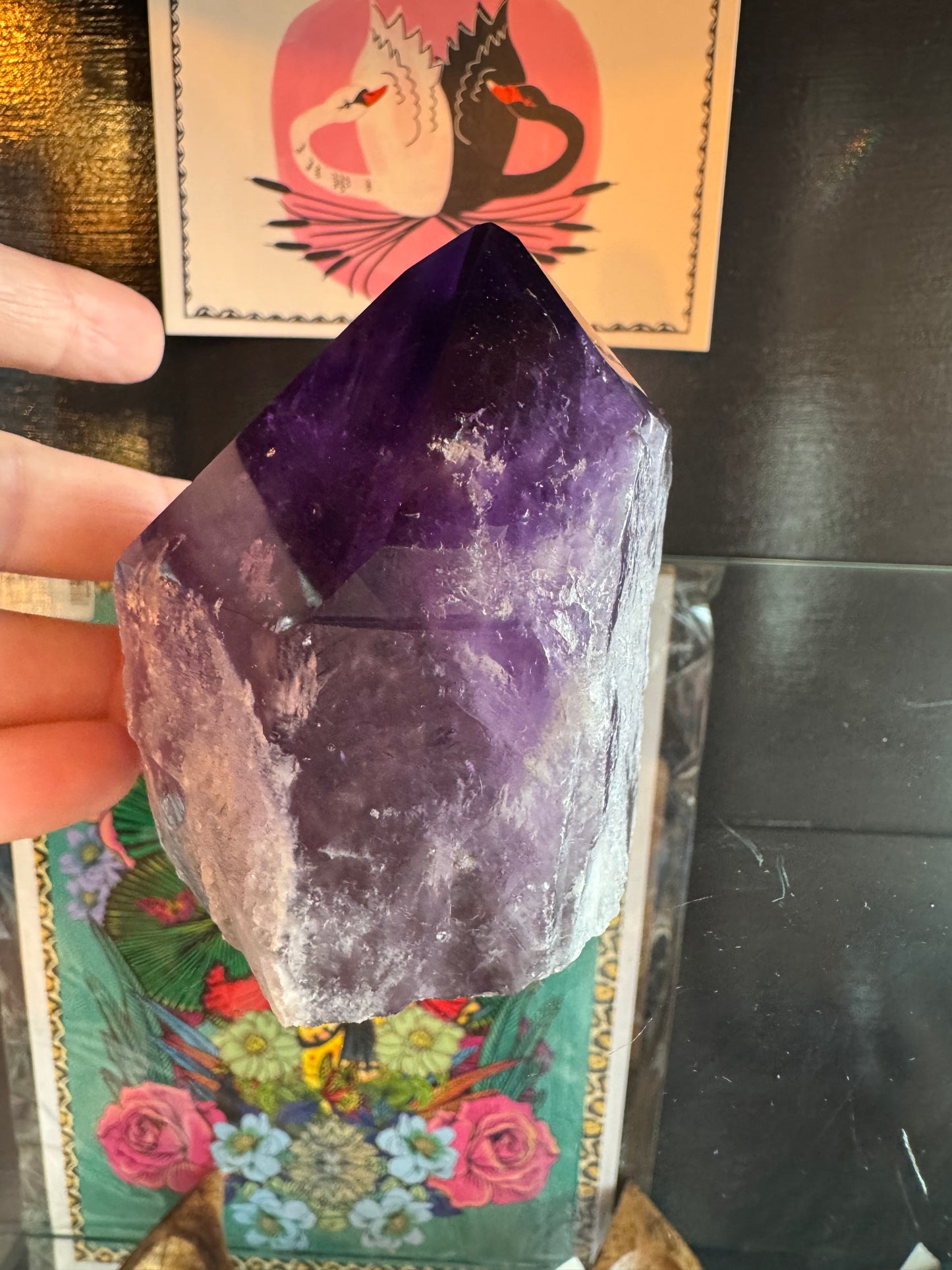 Deep Purple Amethyst Point- 410 g- Brazil - Moon Room Shop and Wellness
