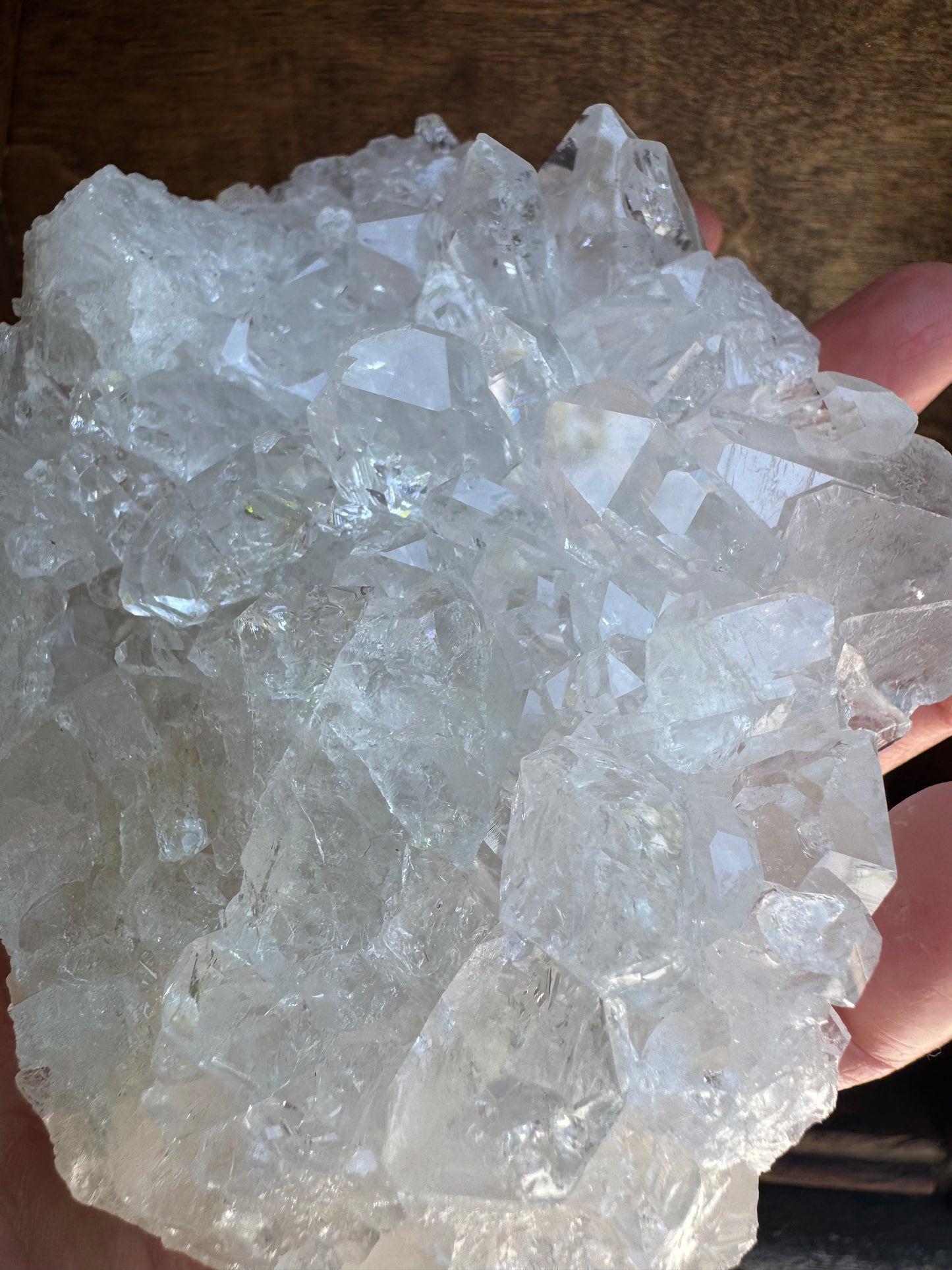 Clear Quartz Sparkly Brazilian Cluster 1.50 lb - Moon Room Shop and Wellness