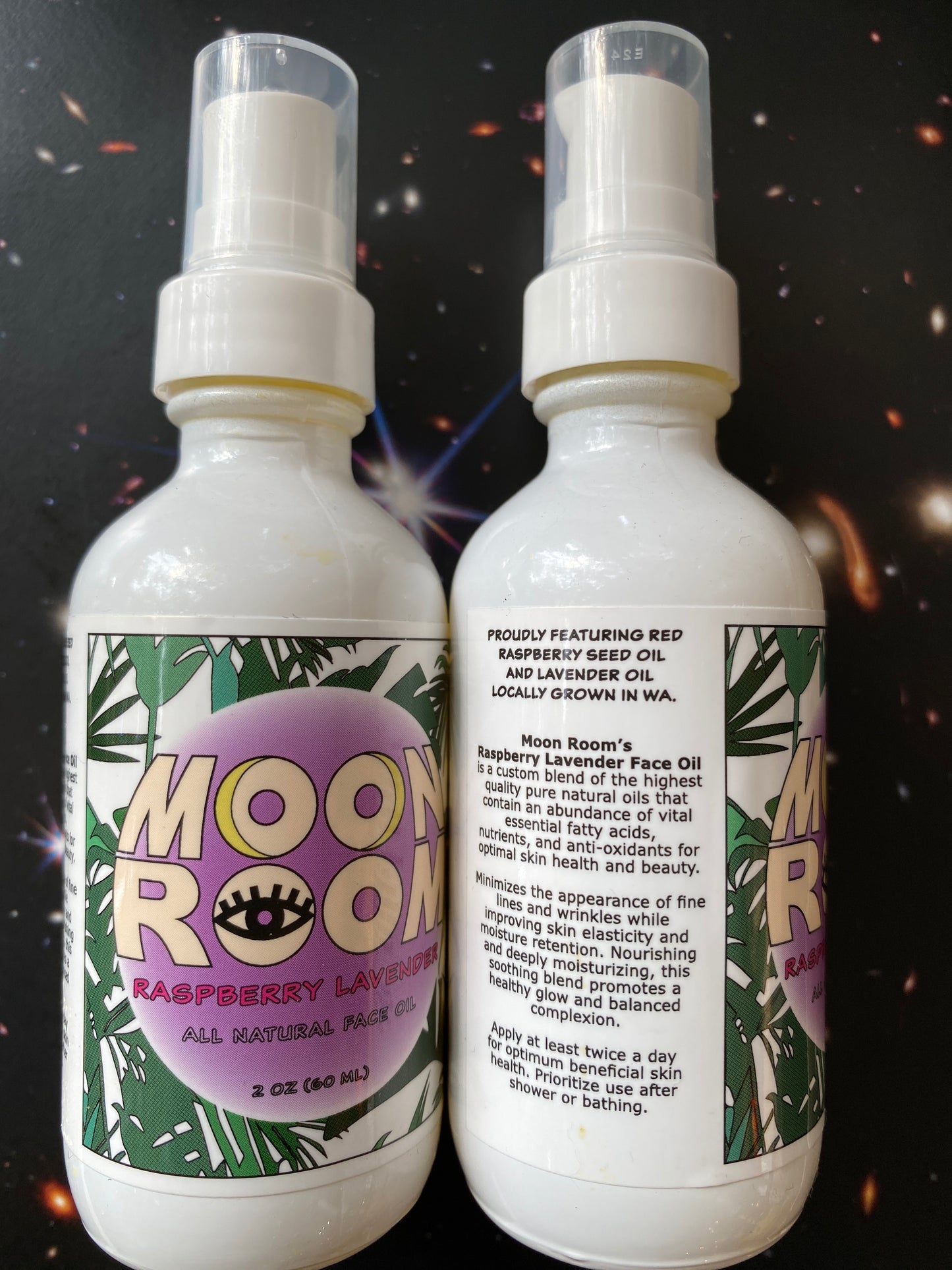Moon Room Raspberry Lavender Face Oil 2oz - Moon Room Shop and Wellness
