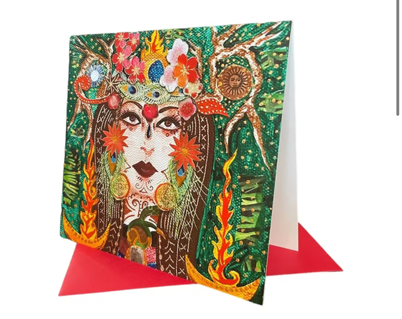 Forest Queen Card Vashon Artist Diana Comstock - Moon Room Shop and Wellness