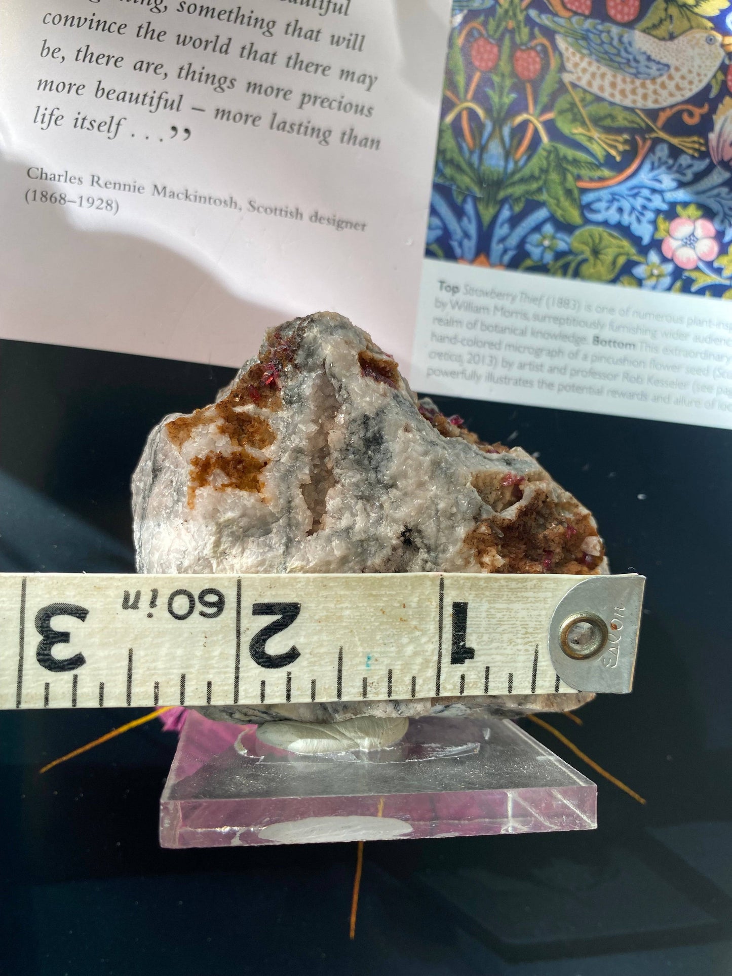 Roselite and Heterogenite on Dolomite 233 g Aghbar Mine Morocco - Moon Room Shop and Wellness