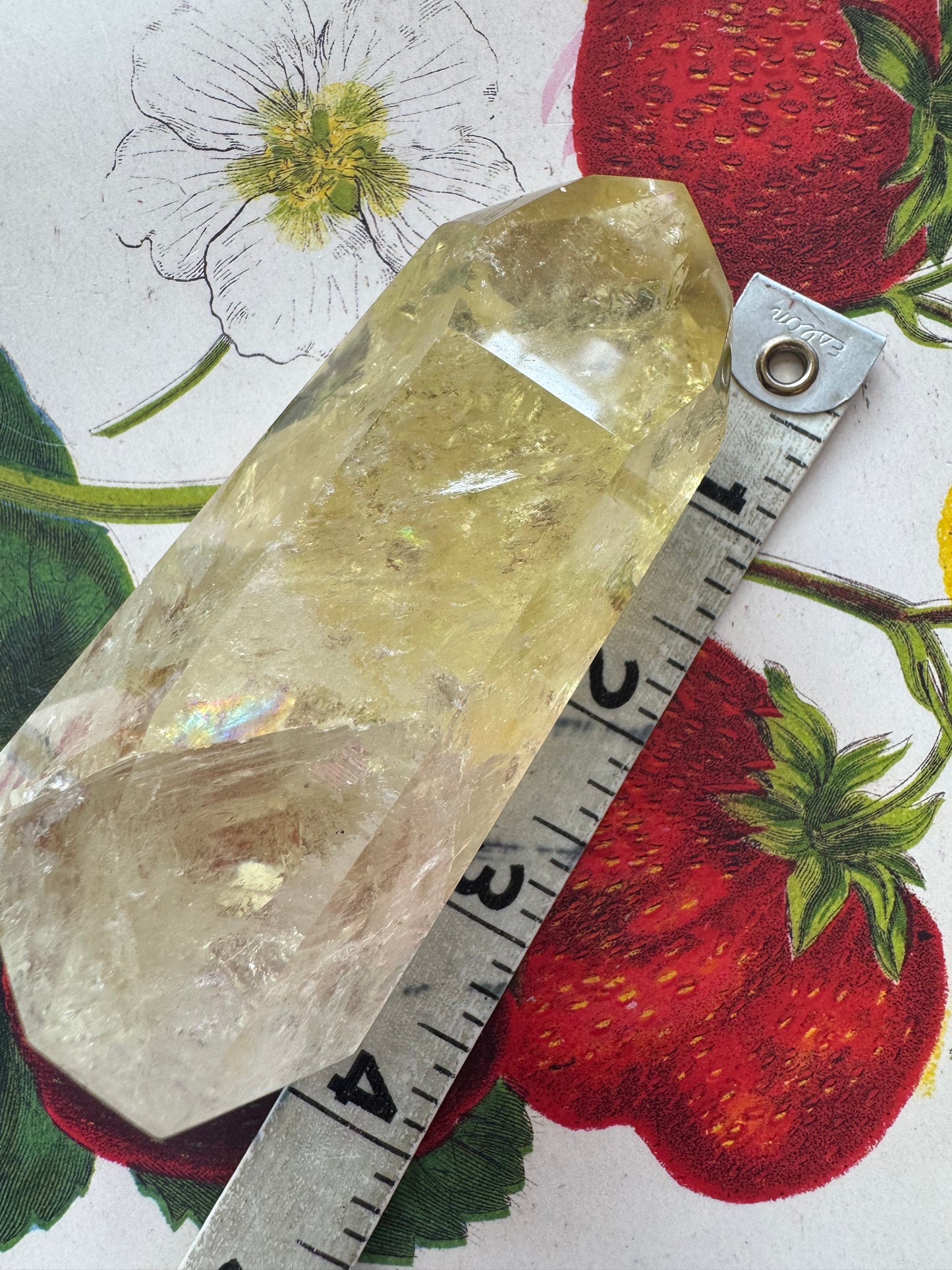 Lemon Quartz Tower 212 g Brazil Gorgeous - Moon Room Shop and Wellness