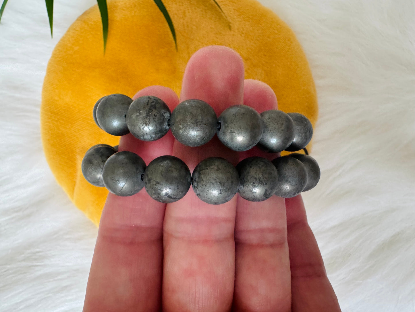 Pyrite Grade A ++ 10 mm Adjustable Bracelet - Moon Room Shop and Wellness