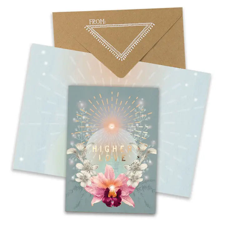 Higher Love Card - Blank Inside - Moon Room Shop and Wellness