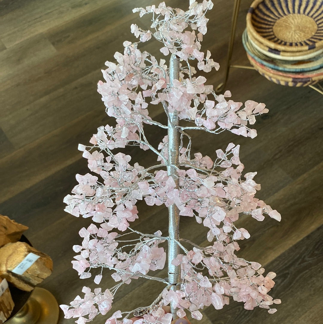 Rose Quartz Gem Tree 1000 chip- Stone of LOVE - Moon Room Shop and Wellness