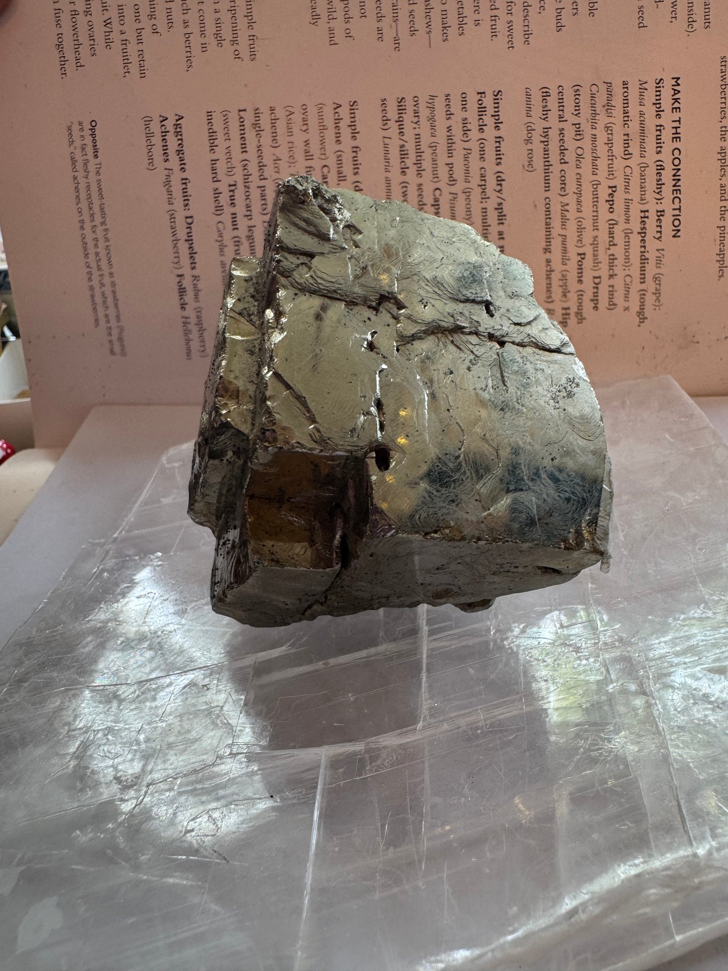 Pyrite Cube - mirror- 452 g - Peruvian Beauty! - Moon Room Shop and Wellness