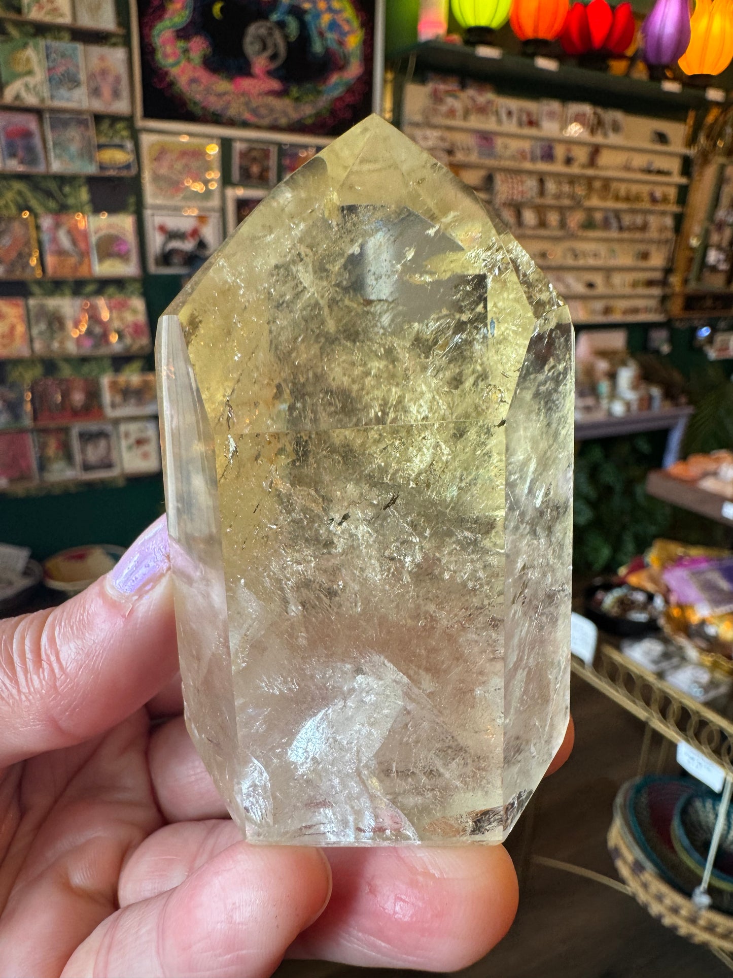 Lemon Quartz Tower 199 g Brazil Gorgeous - Moon Room Shop and Wellness