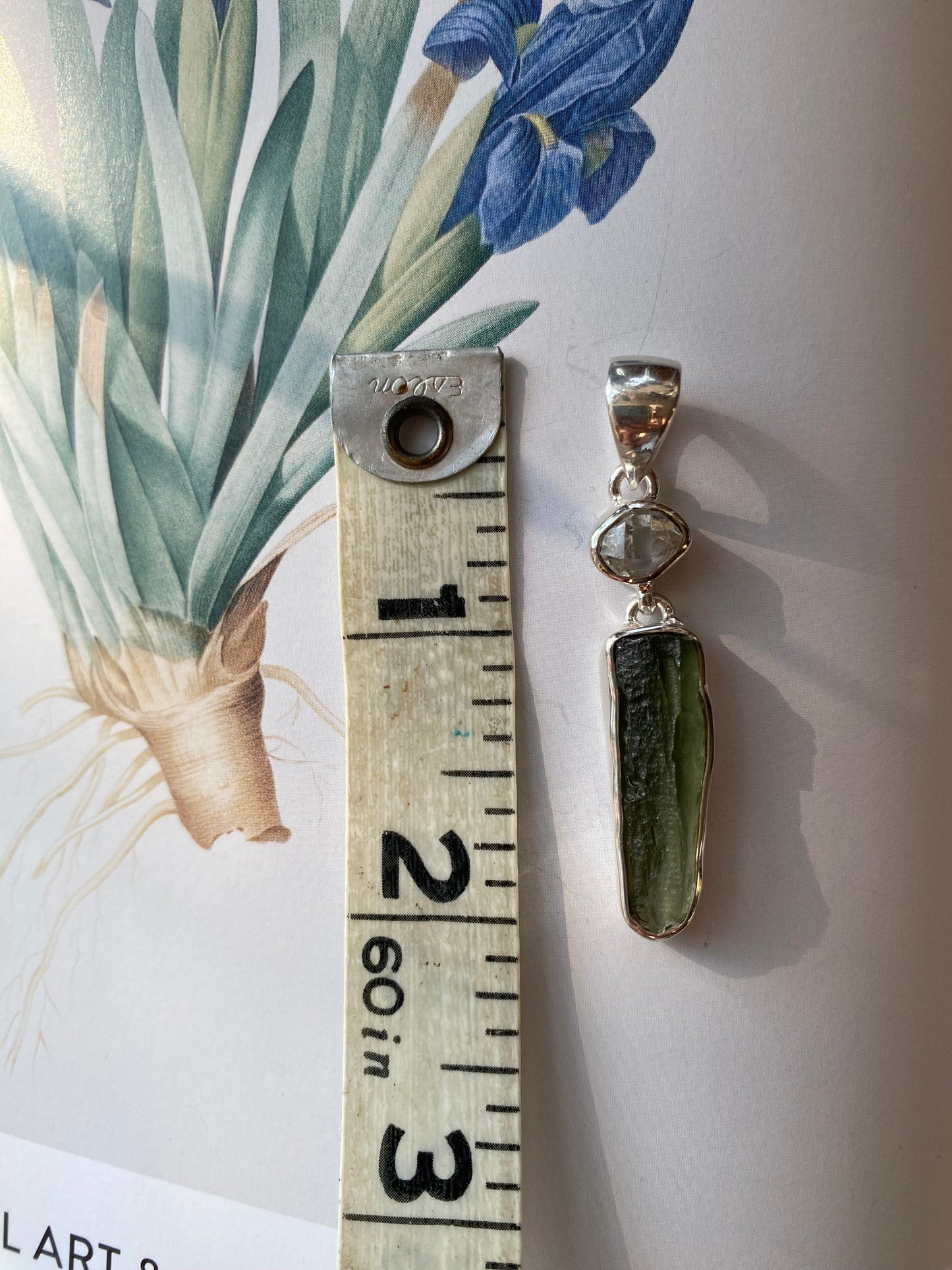 Moldavite Herkimer Pendant - Moon Room Shop and Wellness
