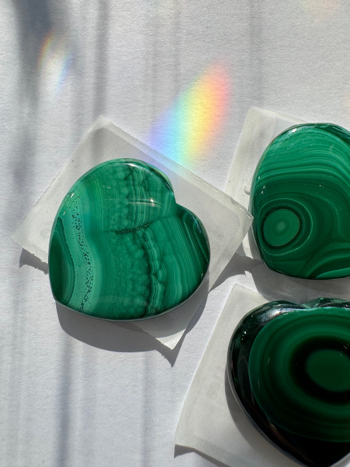 Malachite Mini Heart 1 " - Moon Room Shop and Wellness