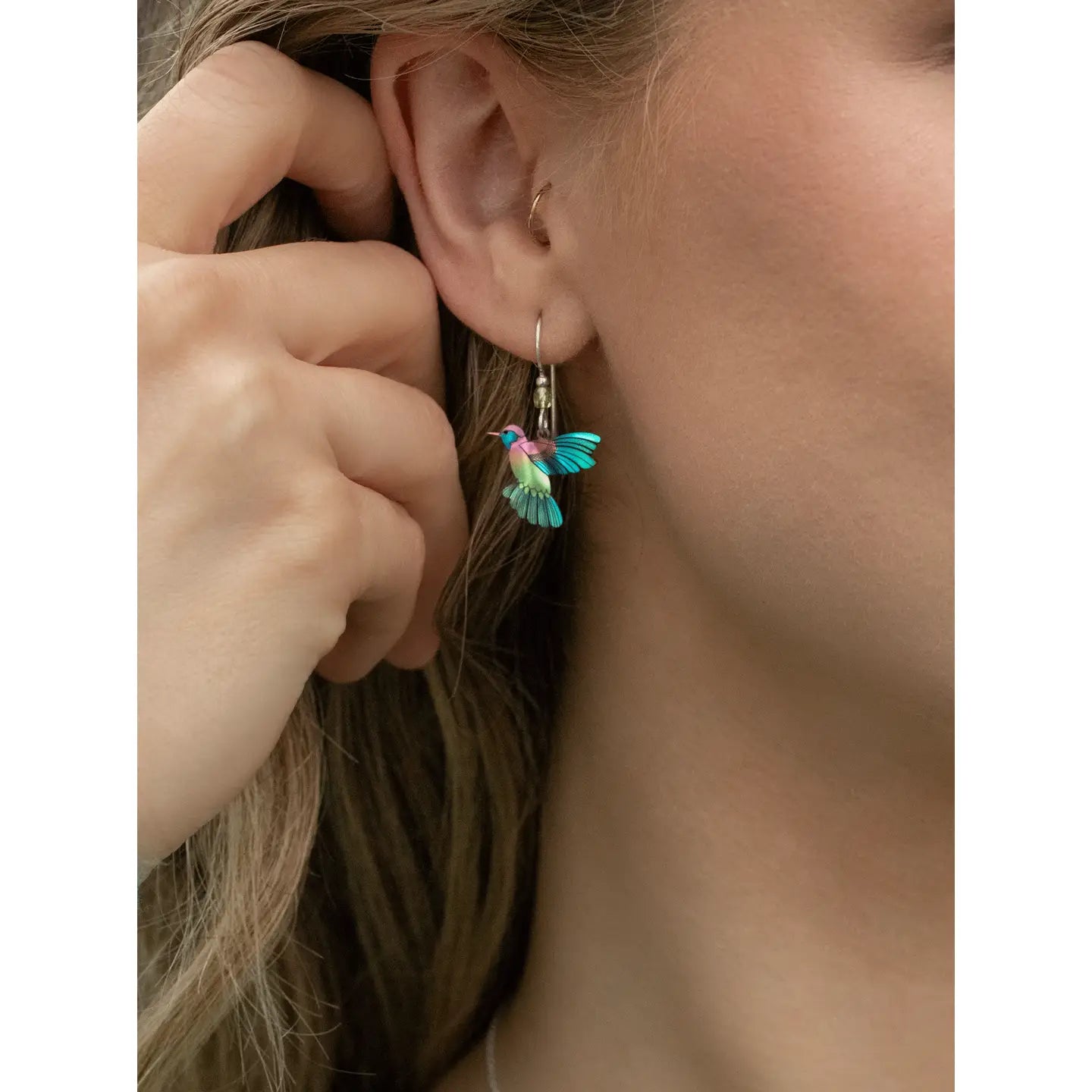 Holly Yashi ~Picaflor Earrings~ Gold Fill (pink/orange) - Moon Room Shop and Wellness