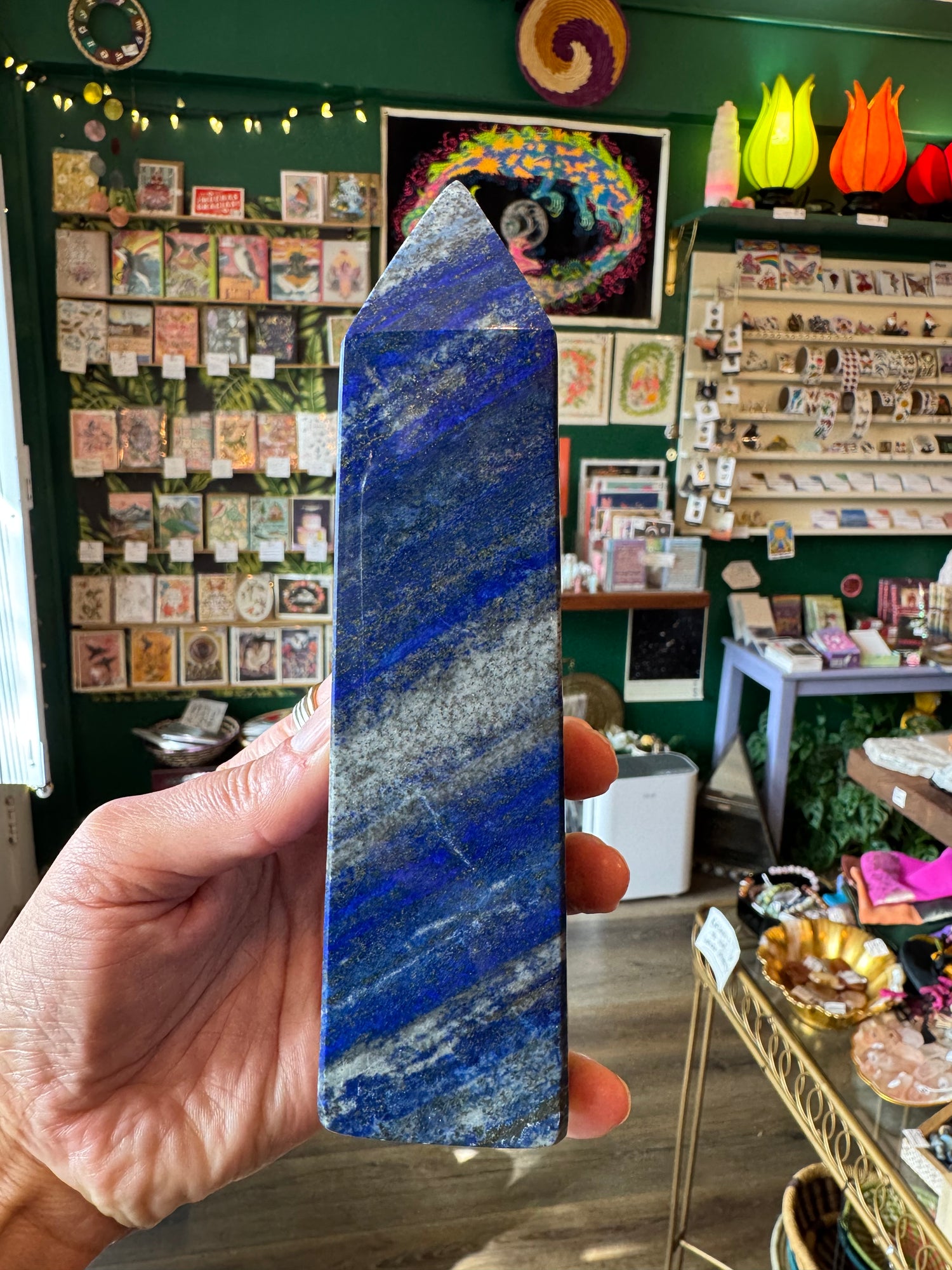 Lapis Lazuli Tower 1.41 lbs Afghanistan - Moon Room Shop and Wellness
